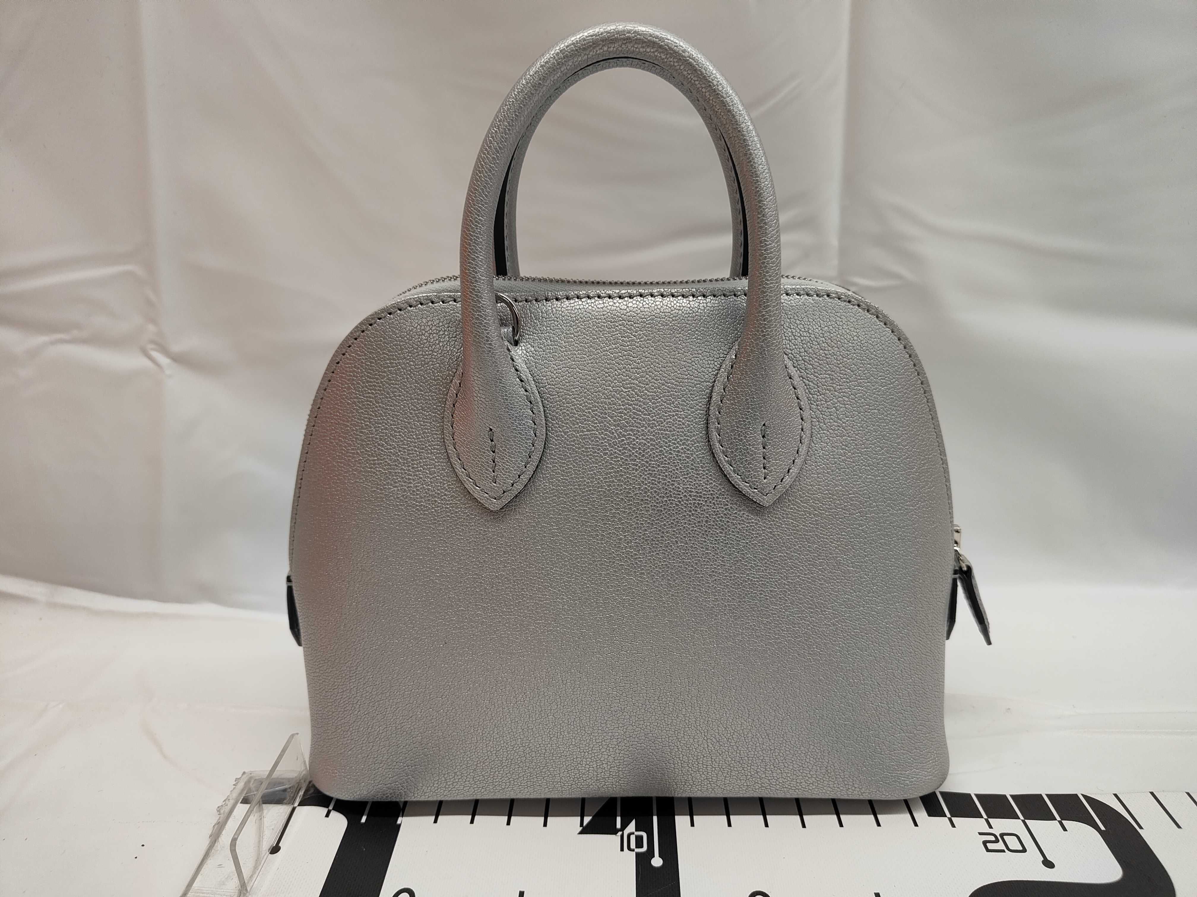 Bolide 1923 Mini Chevre Siamkilla Argent Silver Hardware K Stamp Handbag — view 2