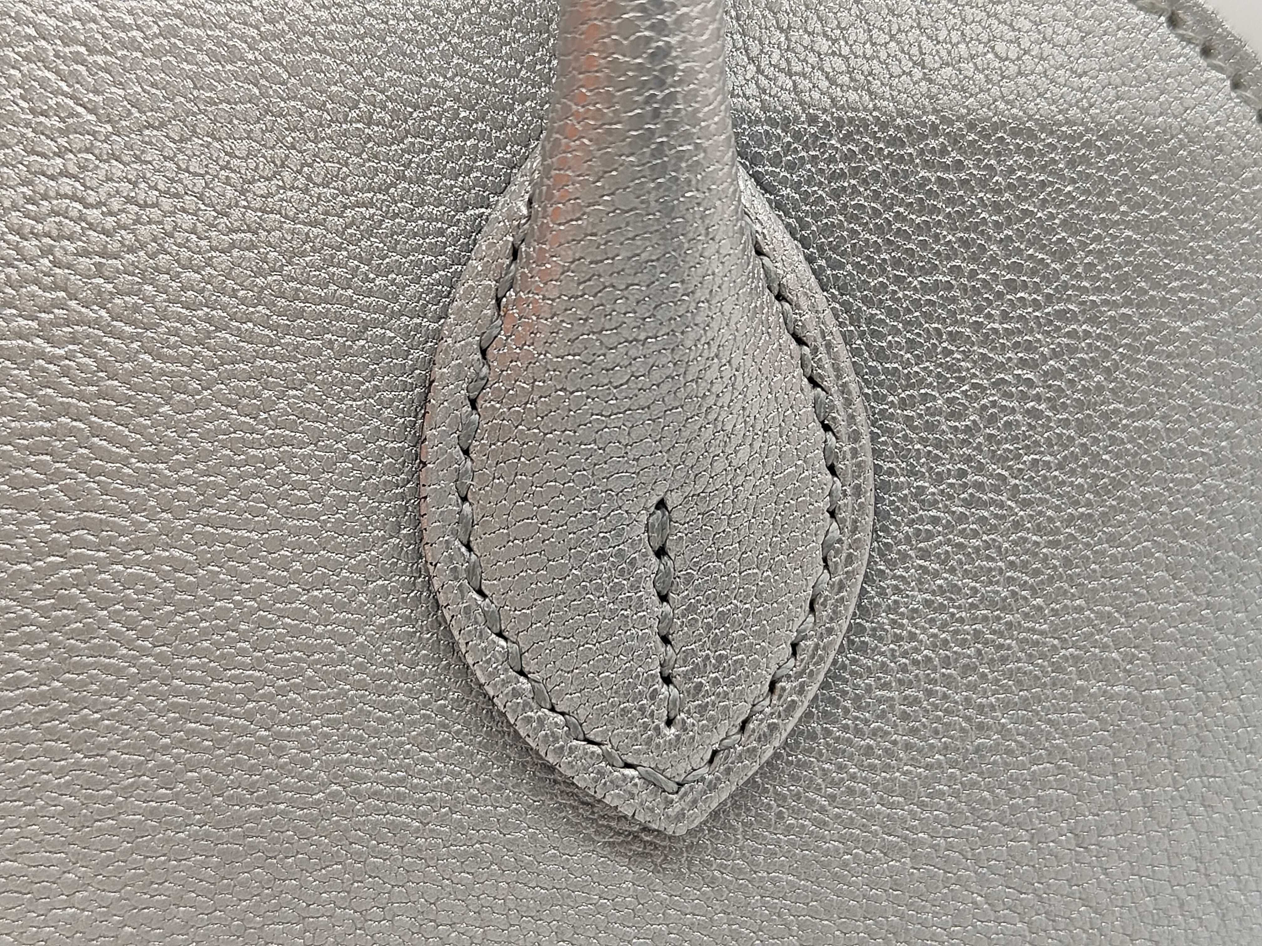 Bolide 1923 Mini Chevre Siamkilla Argent Silver Hardware K Stamp Handbag — view 3
