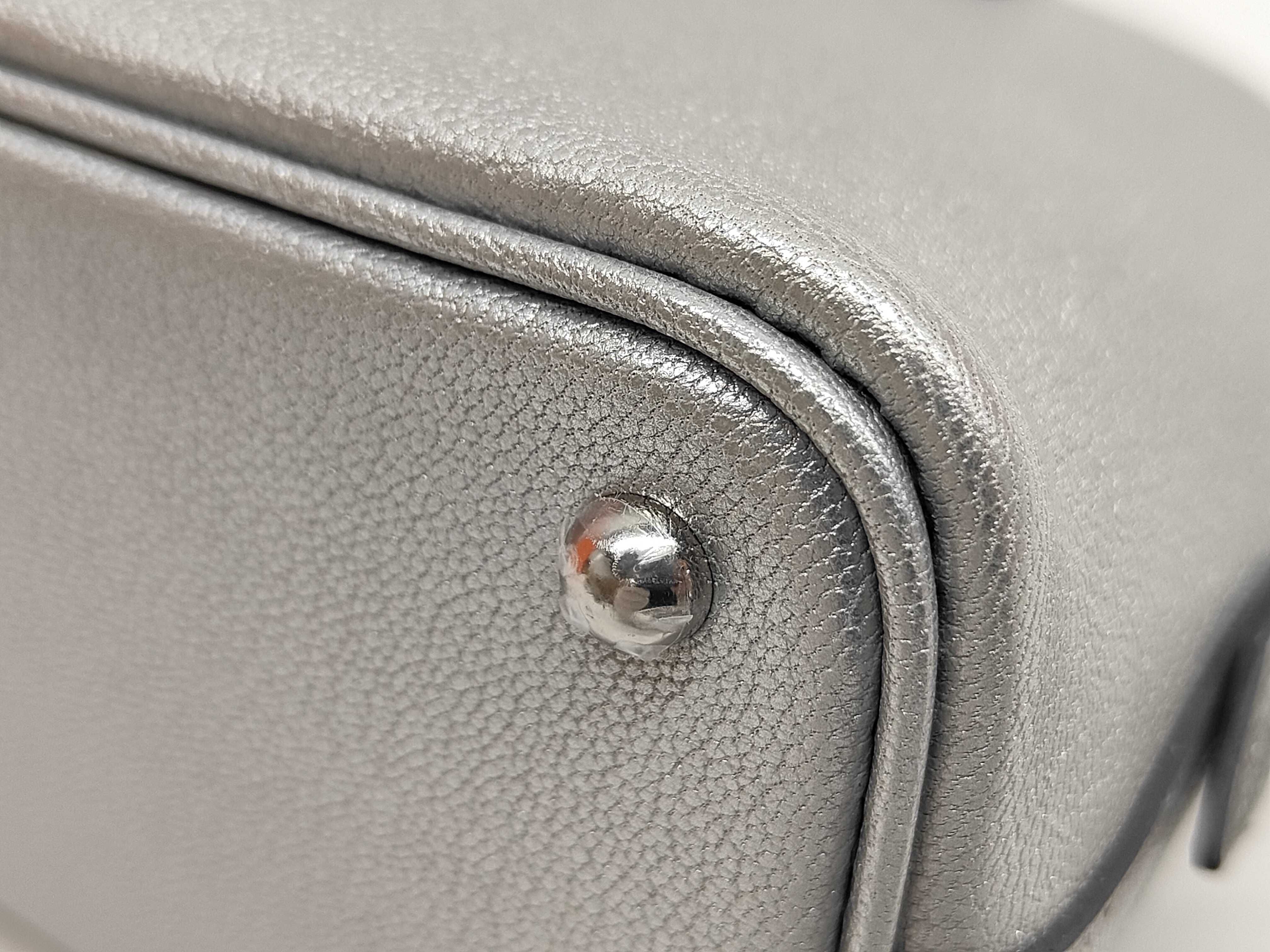 Bolide 1923 Mini Chevre Siamkilla Argent Silver Hardware K Stamp Handbag — view 5