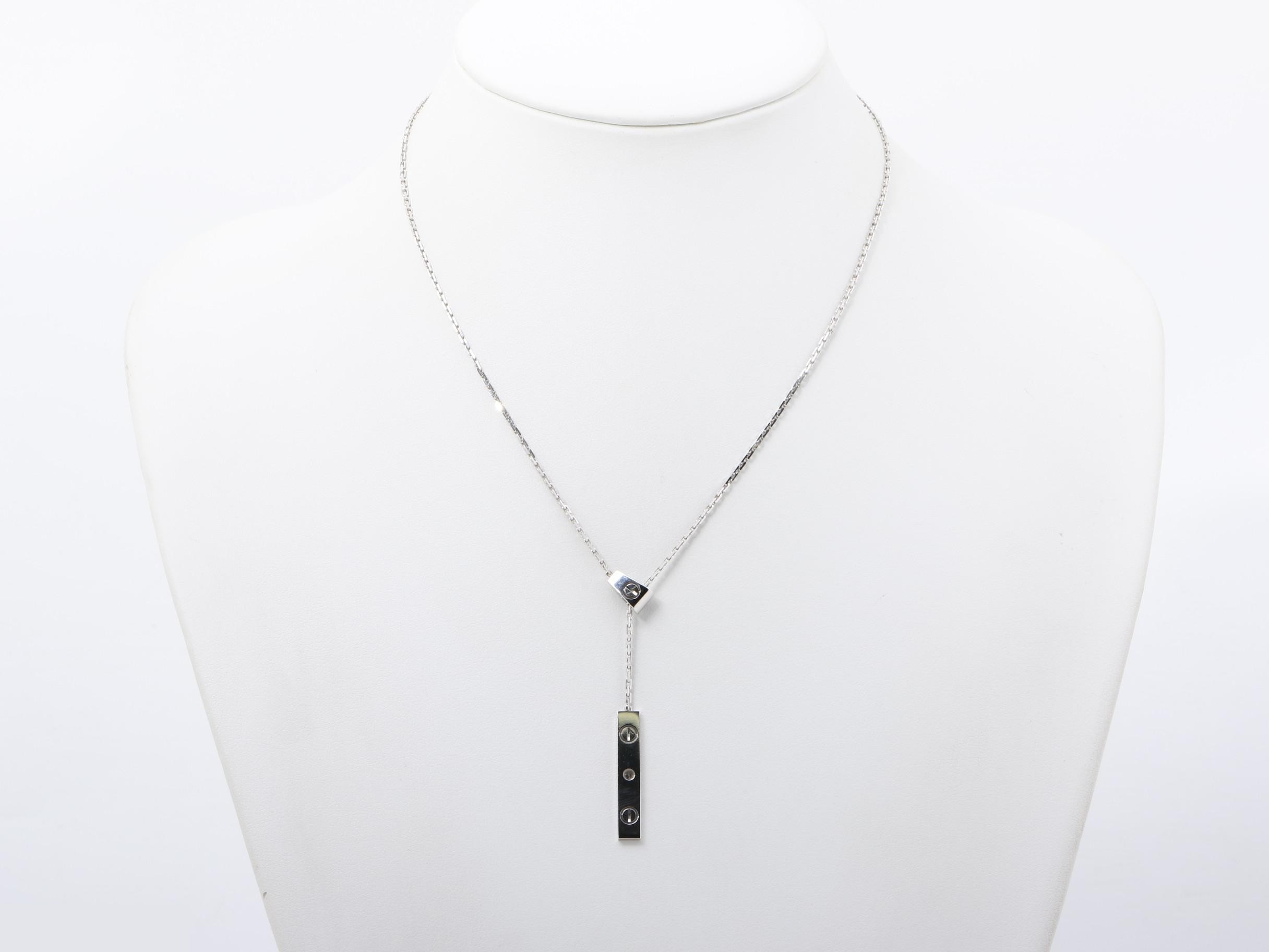 Love Y-Shape 750WG 10.5g Necklace with Diamond — view 6