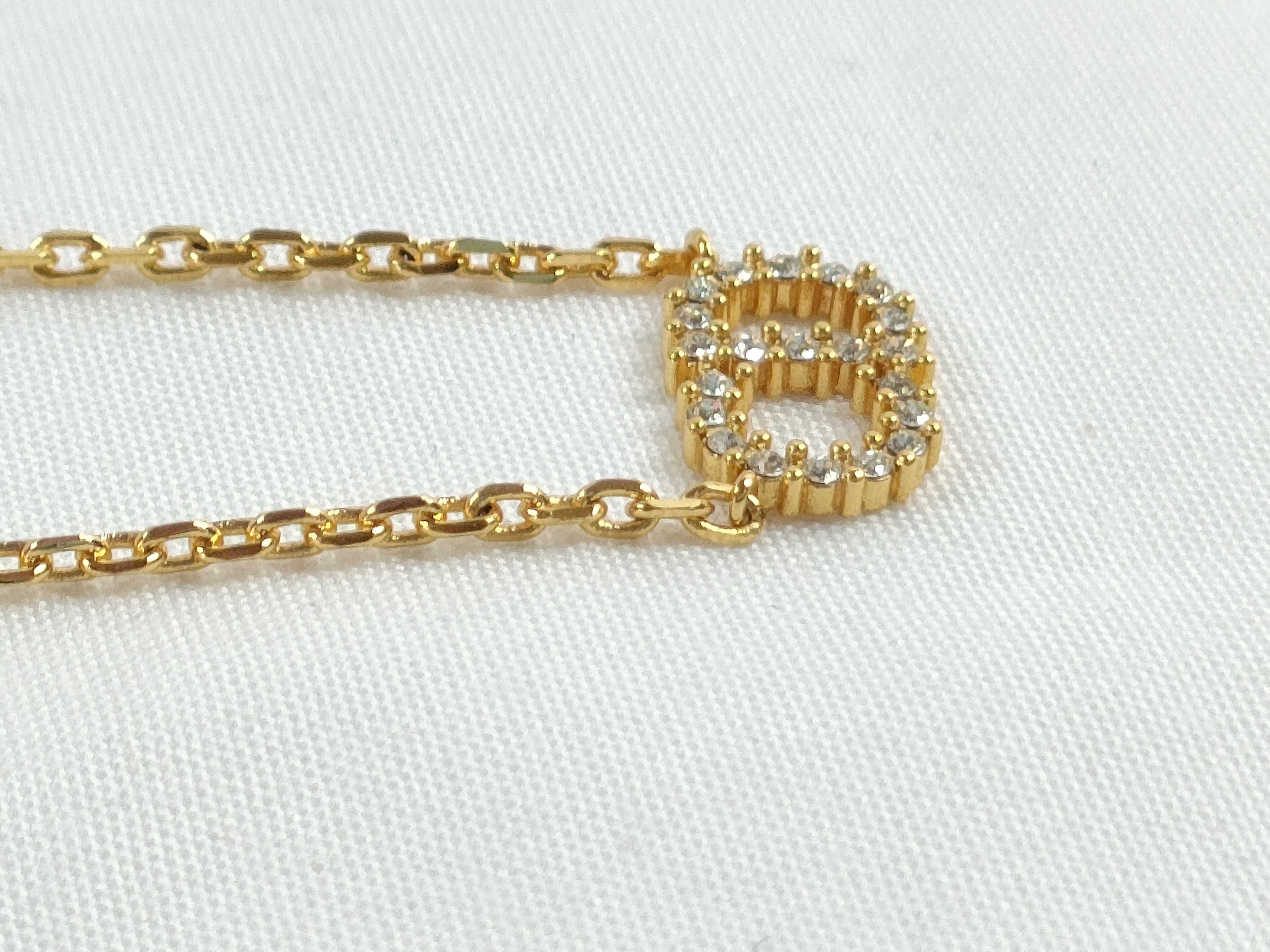 CD Rhinestone Necklace — view 4