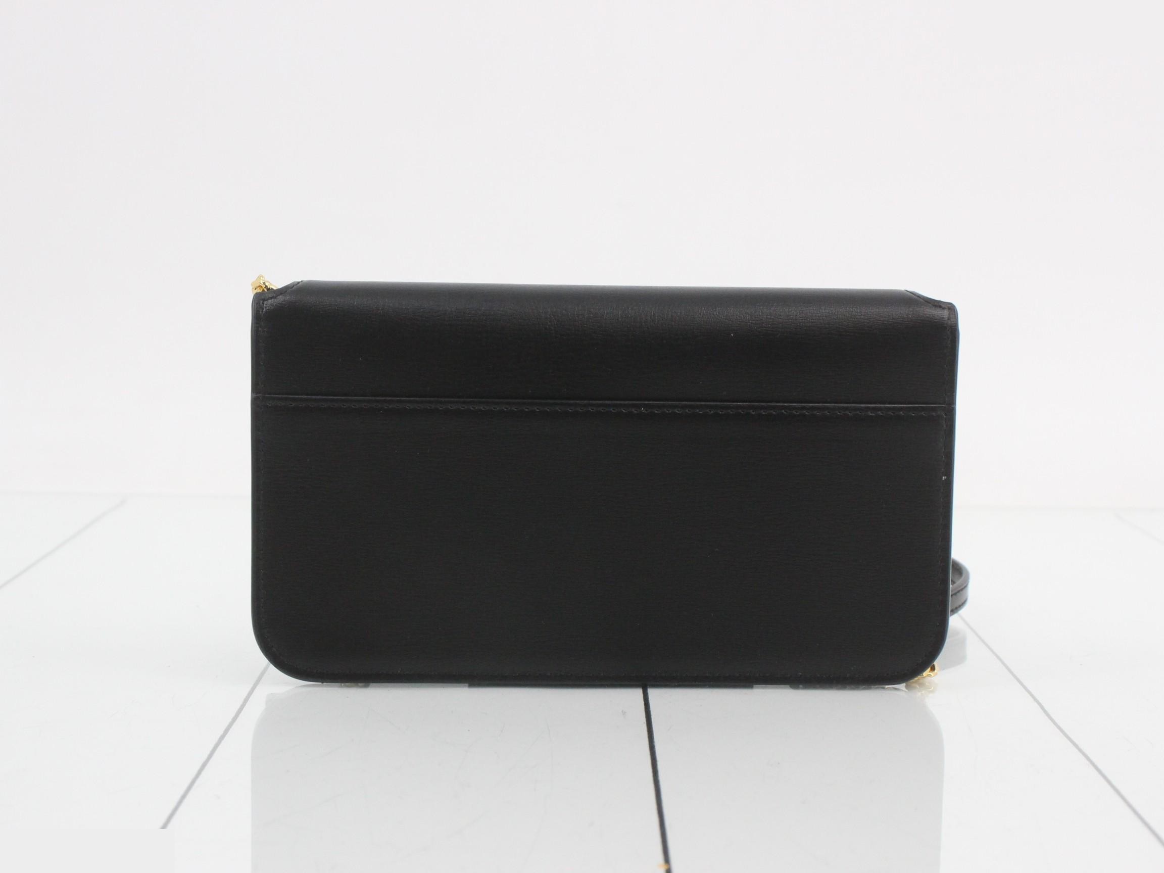 Leather chain shoulder bag — view 2