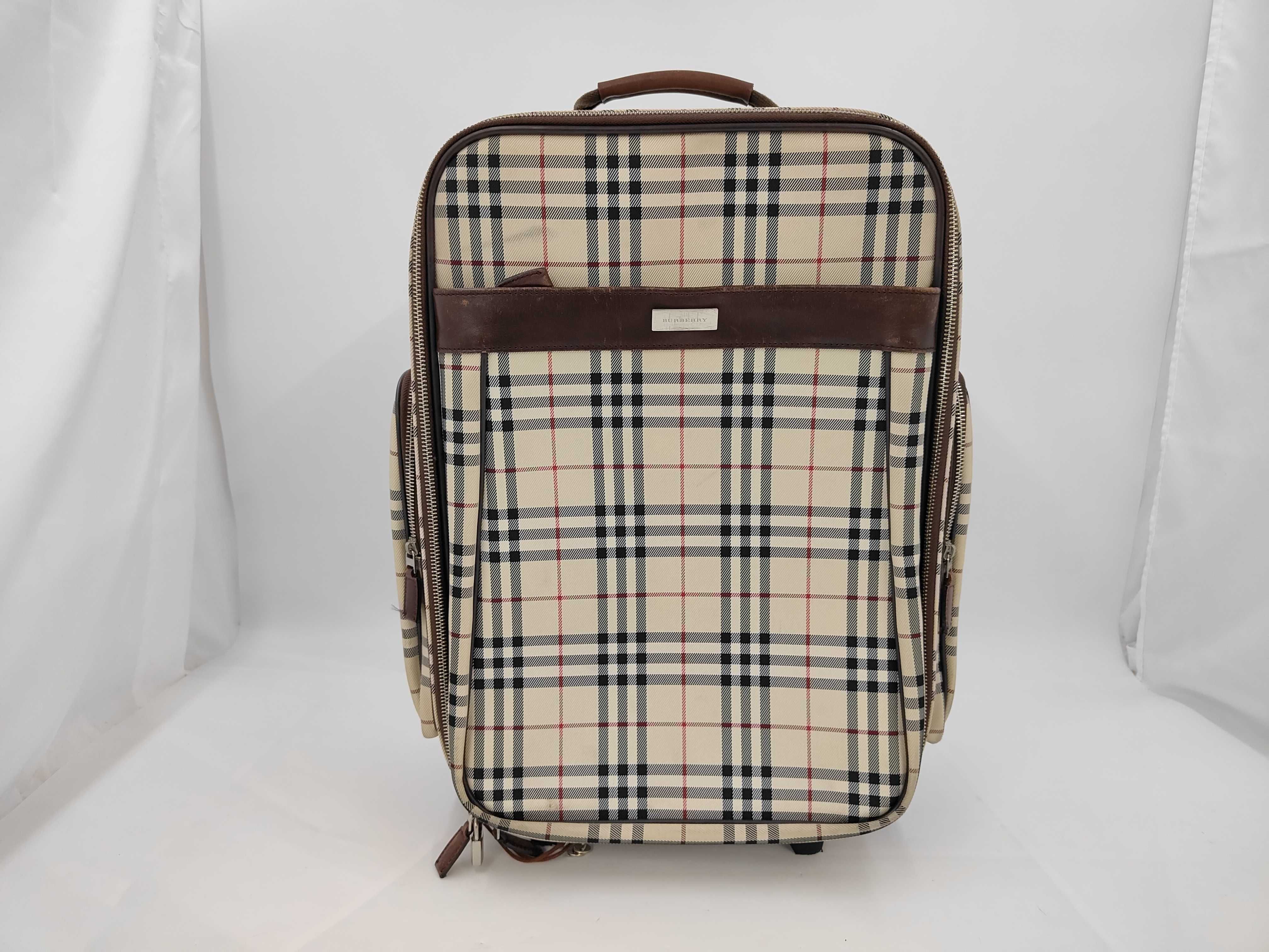 carry case 2 wheels Nova check carry bag