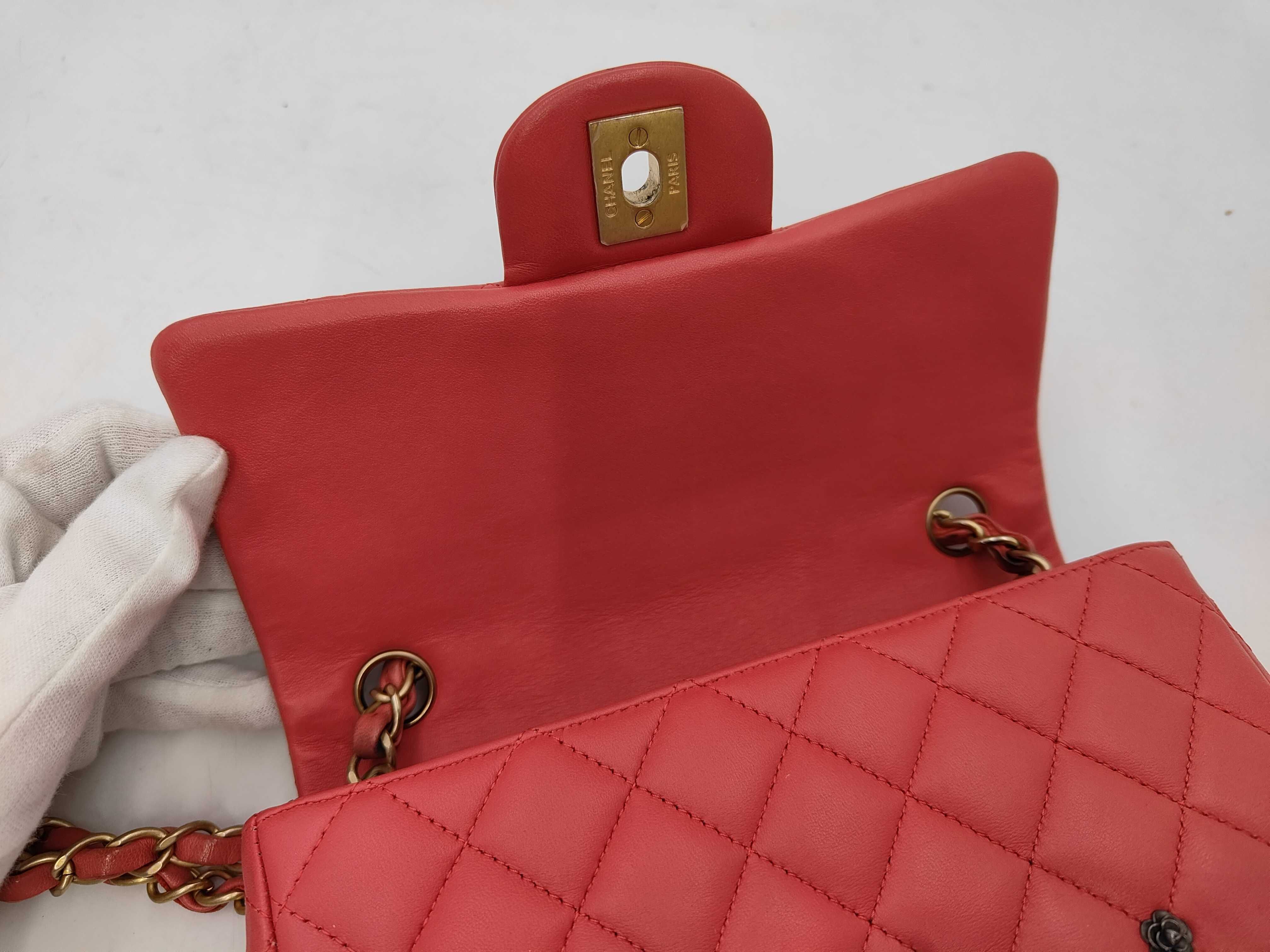 Matelassé 20 Studded Lambskin Chain Shoulder Bag with Gold Hardware, Card and Seal Serial Number 26, Pink Shoulder Bag — view 8