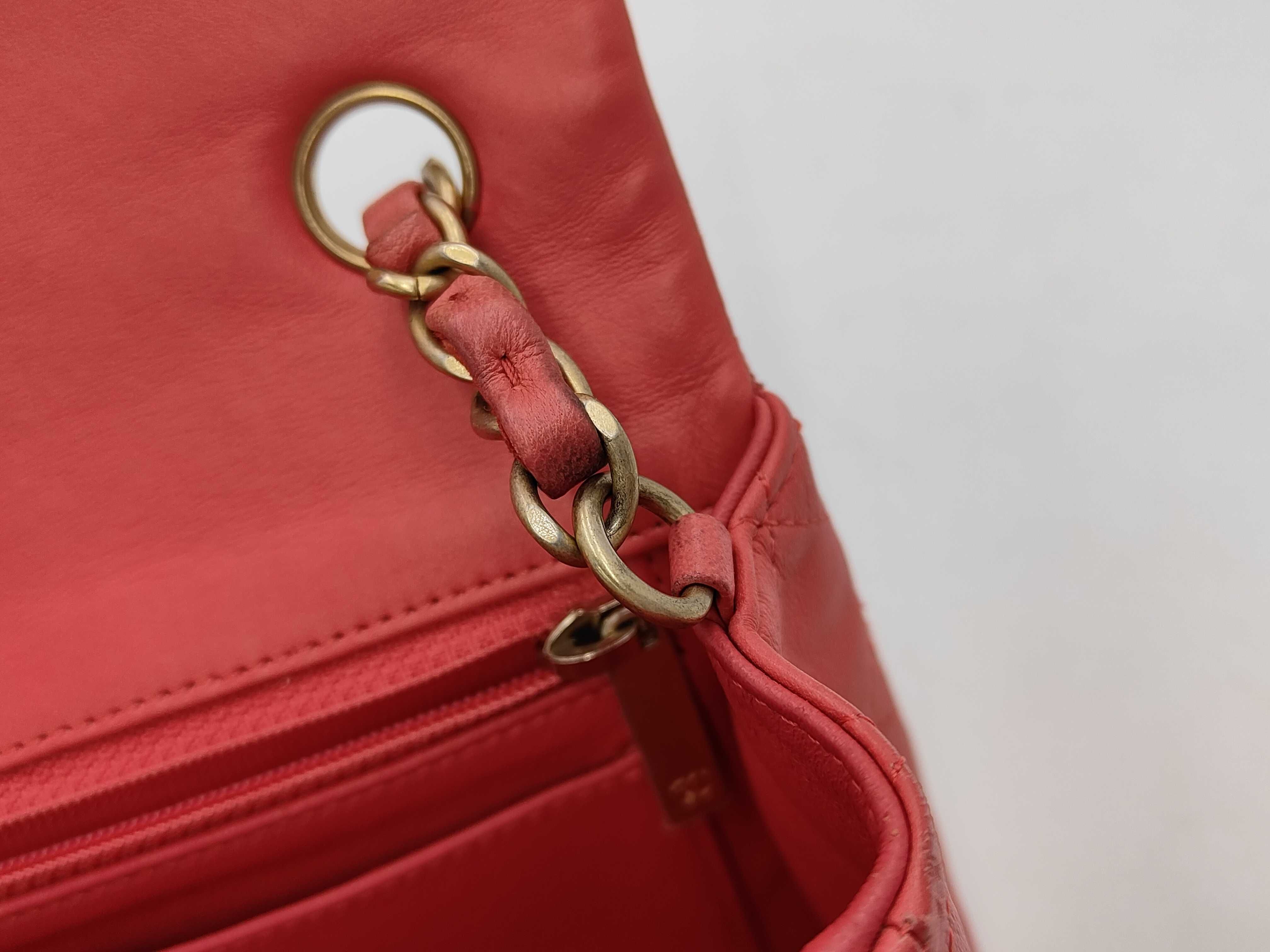 Matelassé 20 Studded Lambskin Chain Shoulder Bag with Gold Hardware, Card and Seal Serial Number 26, Pink Shoulder Bag — view 9