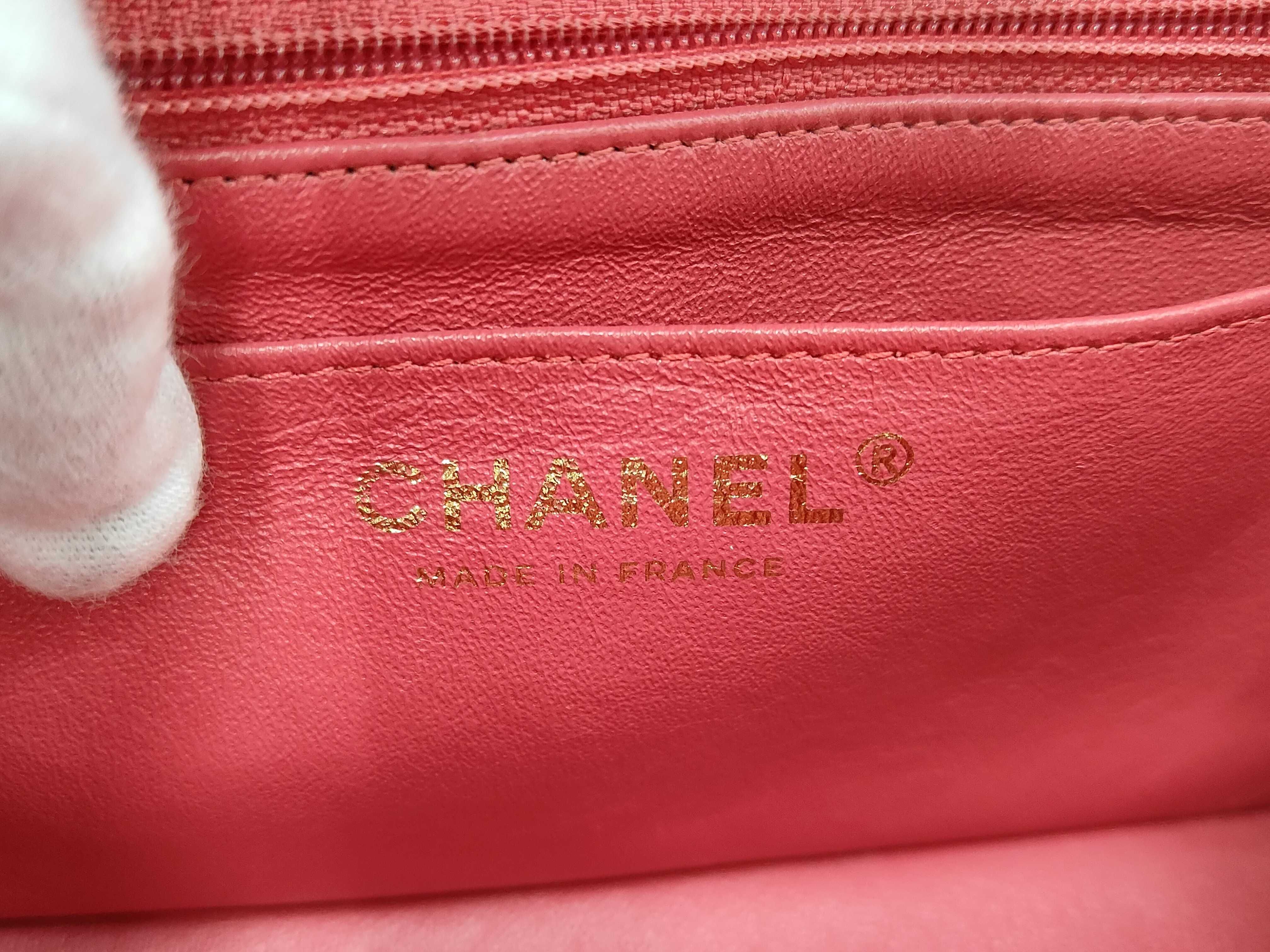 Matelassé 20 Studded Lambskin Chain Shoulder Bag with Gold Hardware, Card and Seal Serial Number 26, Pink Shoulder Bag — view 10