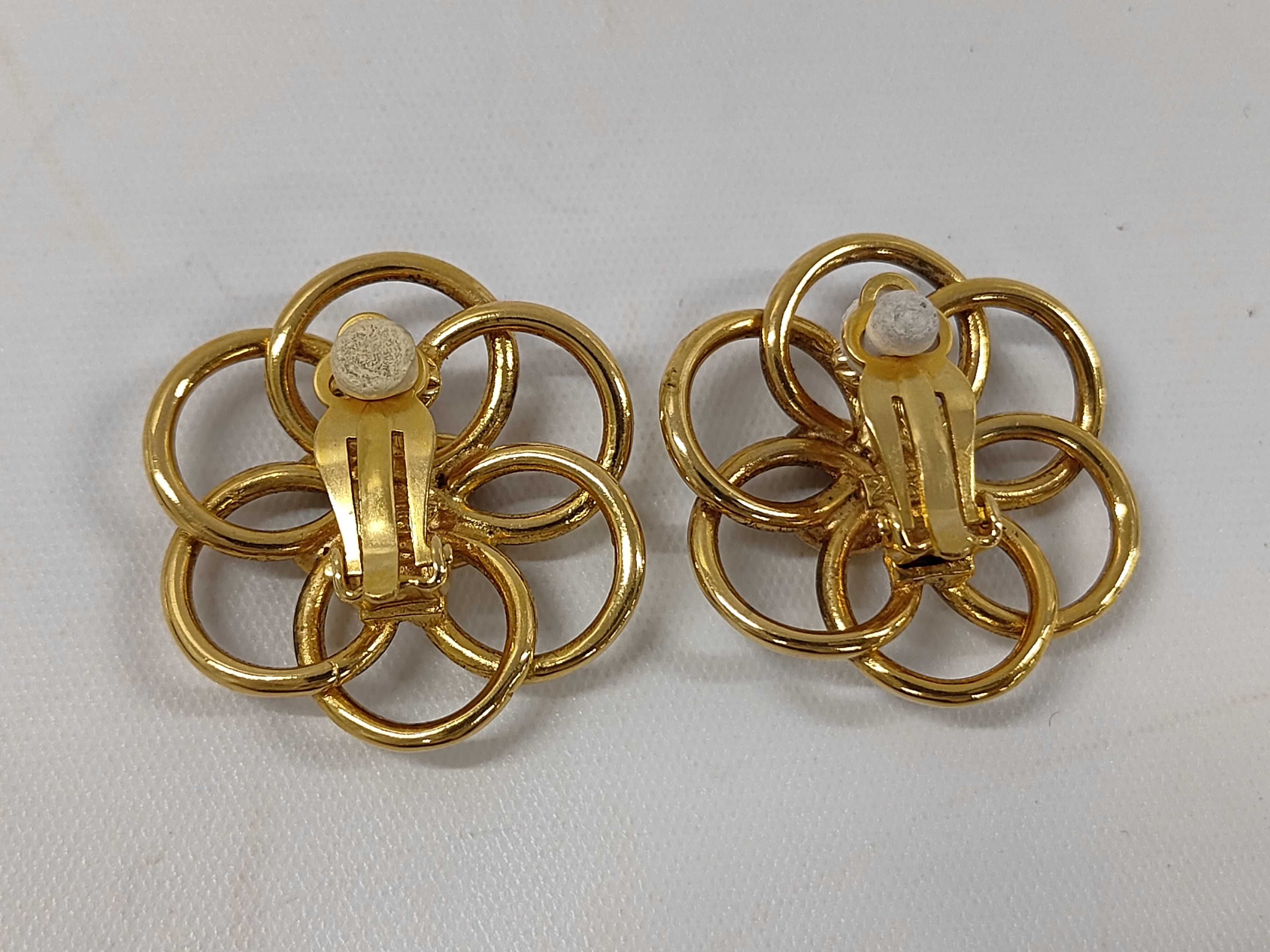 Earrings, Chanel Coco Mark Flower Motif, Plated, 245g, 12.4g — view 2