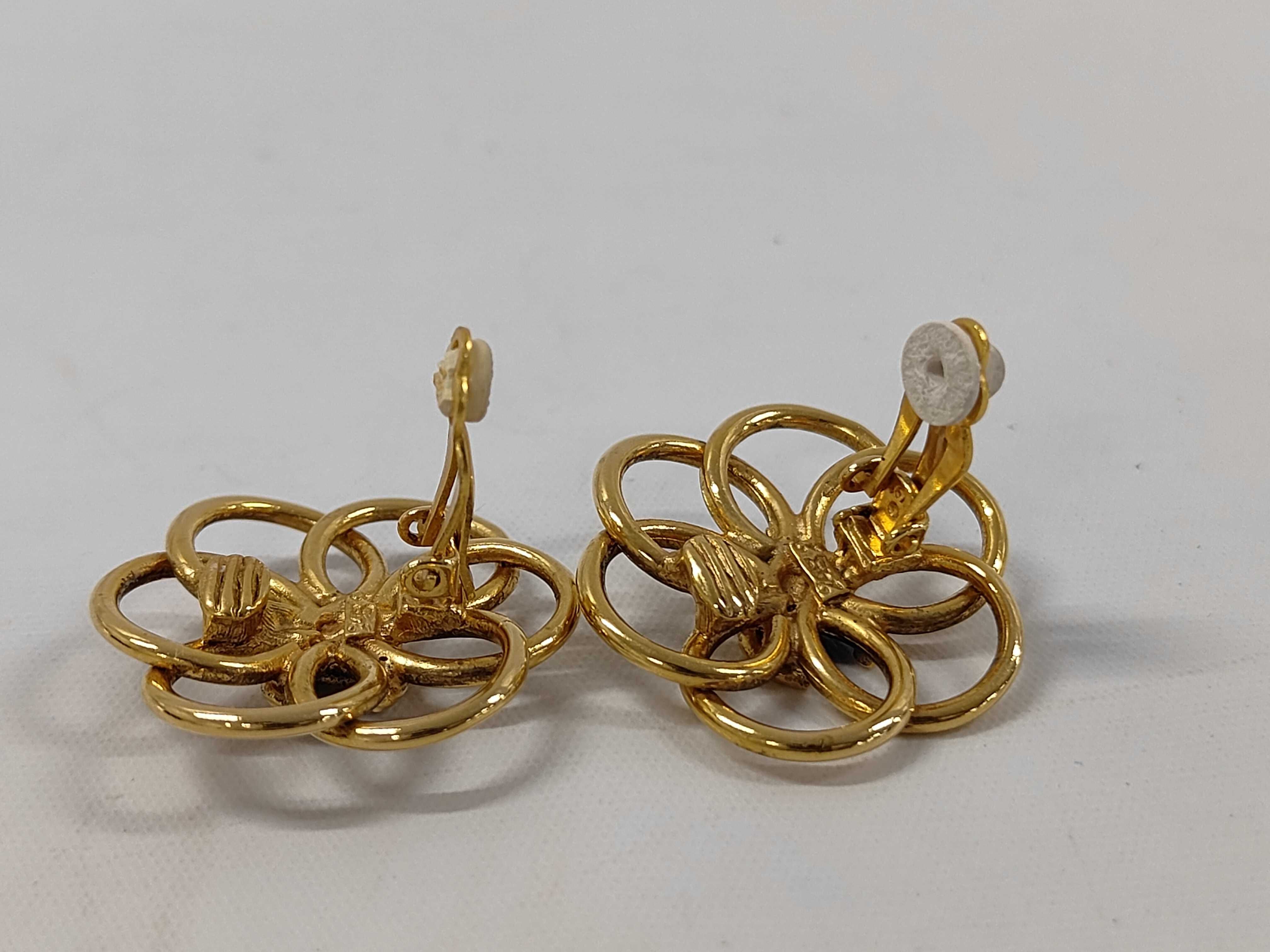 Earrings, Chanel Coco Mark Flower Motif, Plated, 245g, 12.4g — view 4