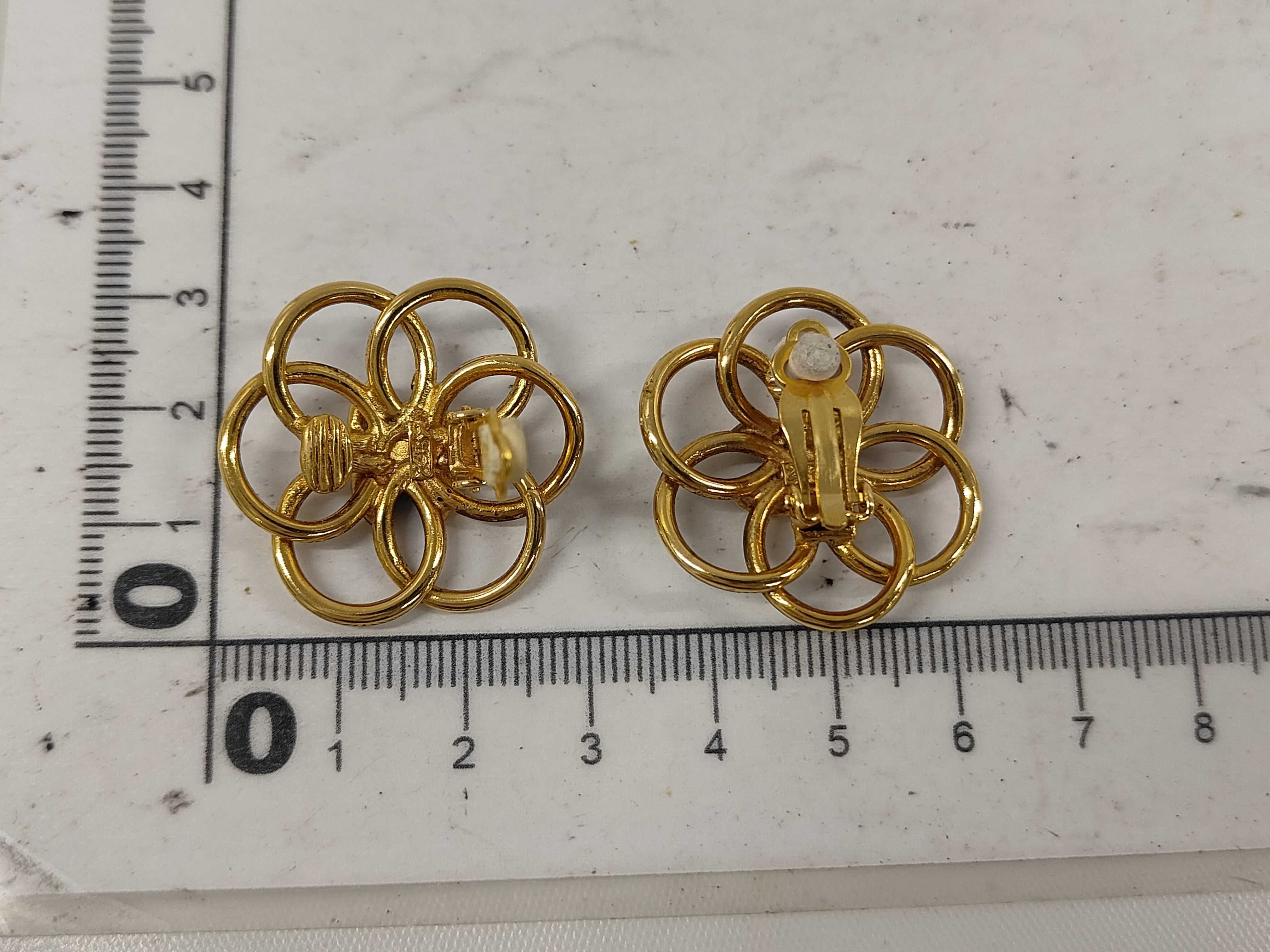 Earrings, Chanel Coco Mark Flower Motif, Plated, 245g, 12.4g — view 5