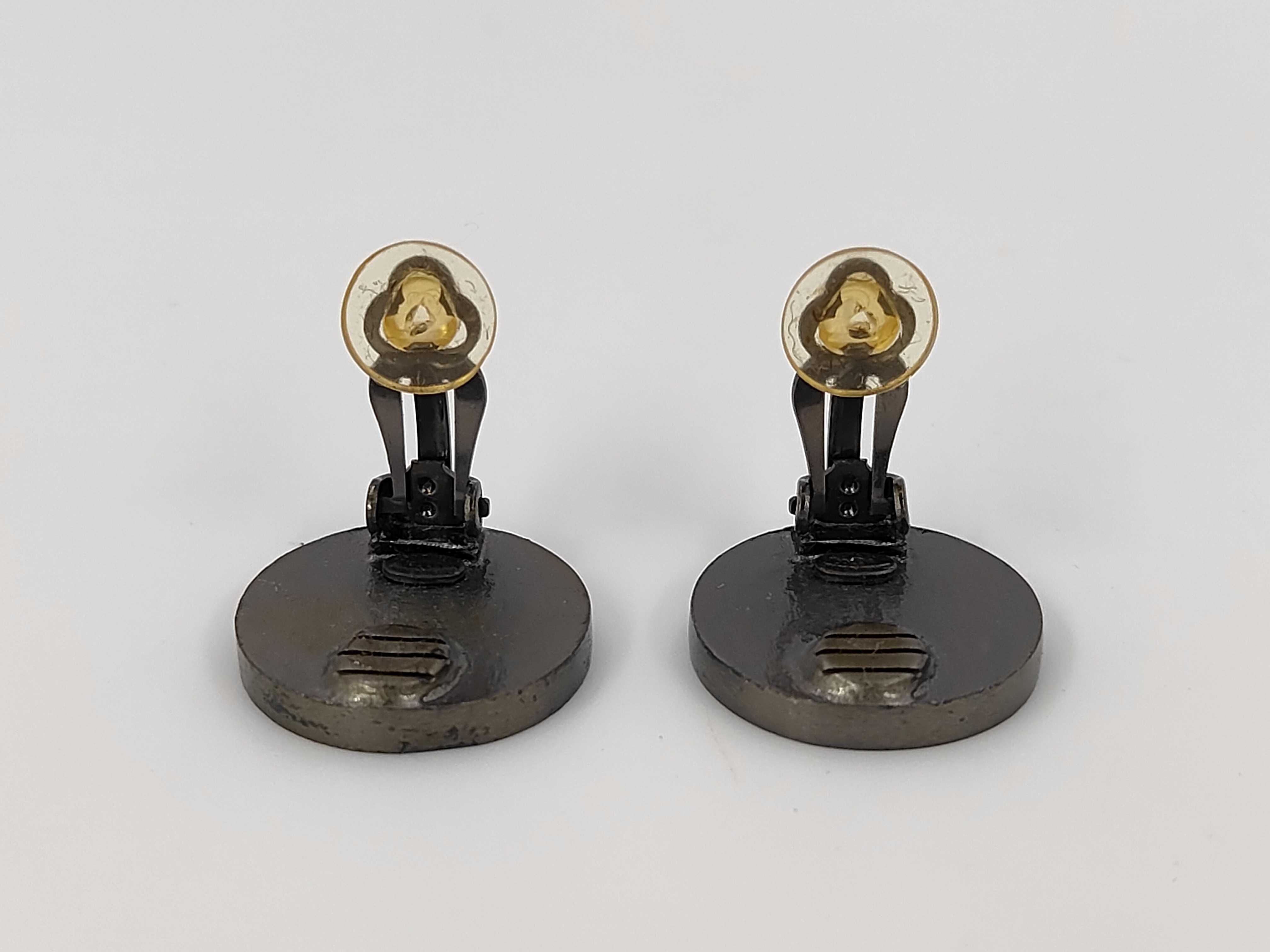 Coco Mark Earrings, Black Earrings — view 4