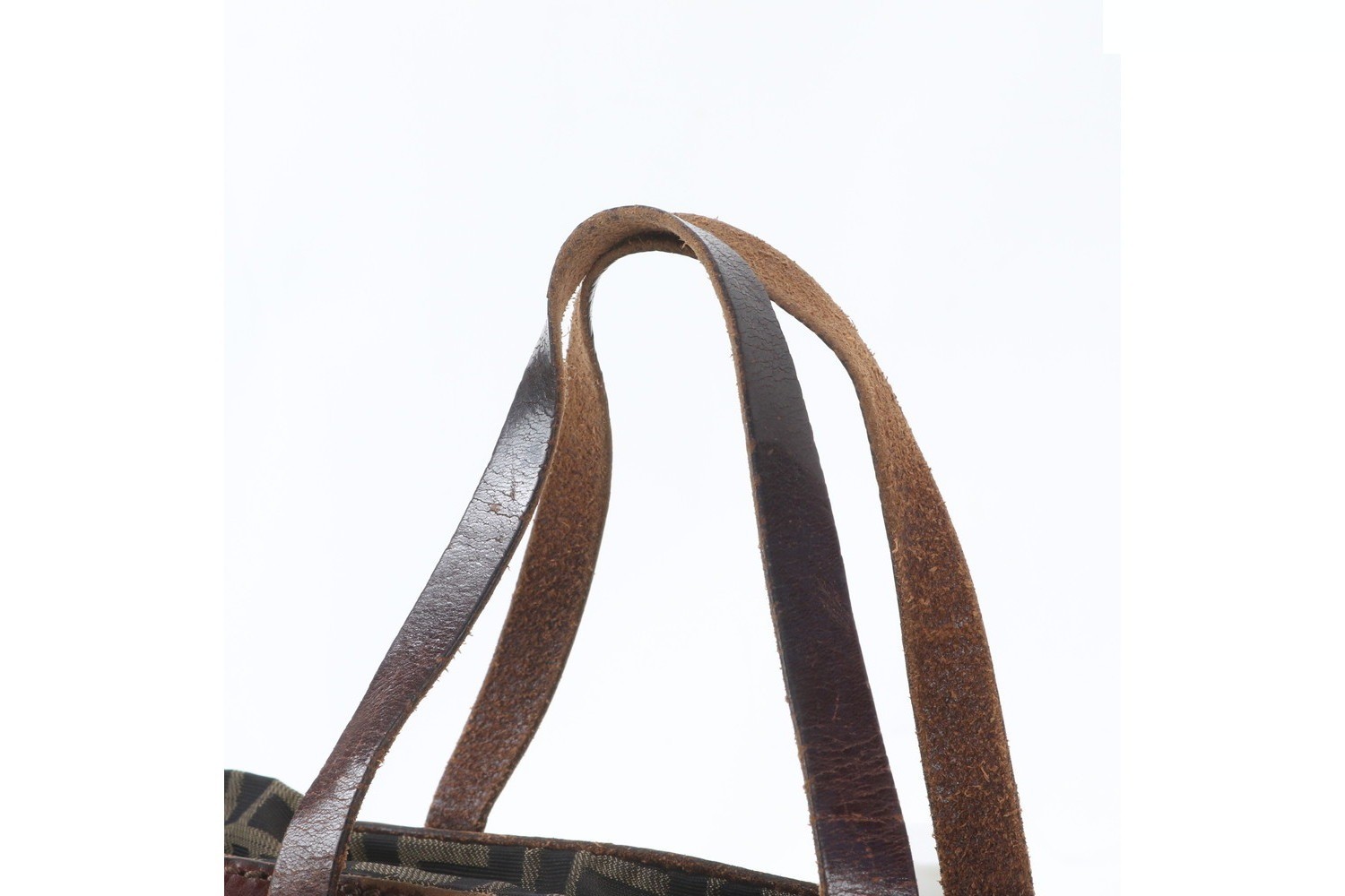 Zucca Leather Nylon Tote Bag, Shoulder Bag — view 2