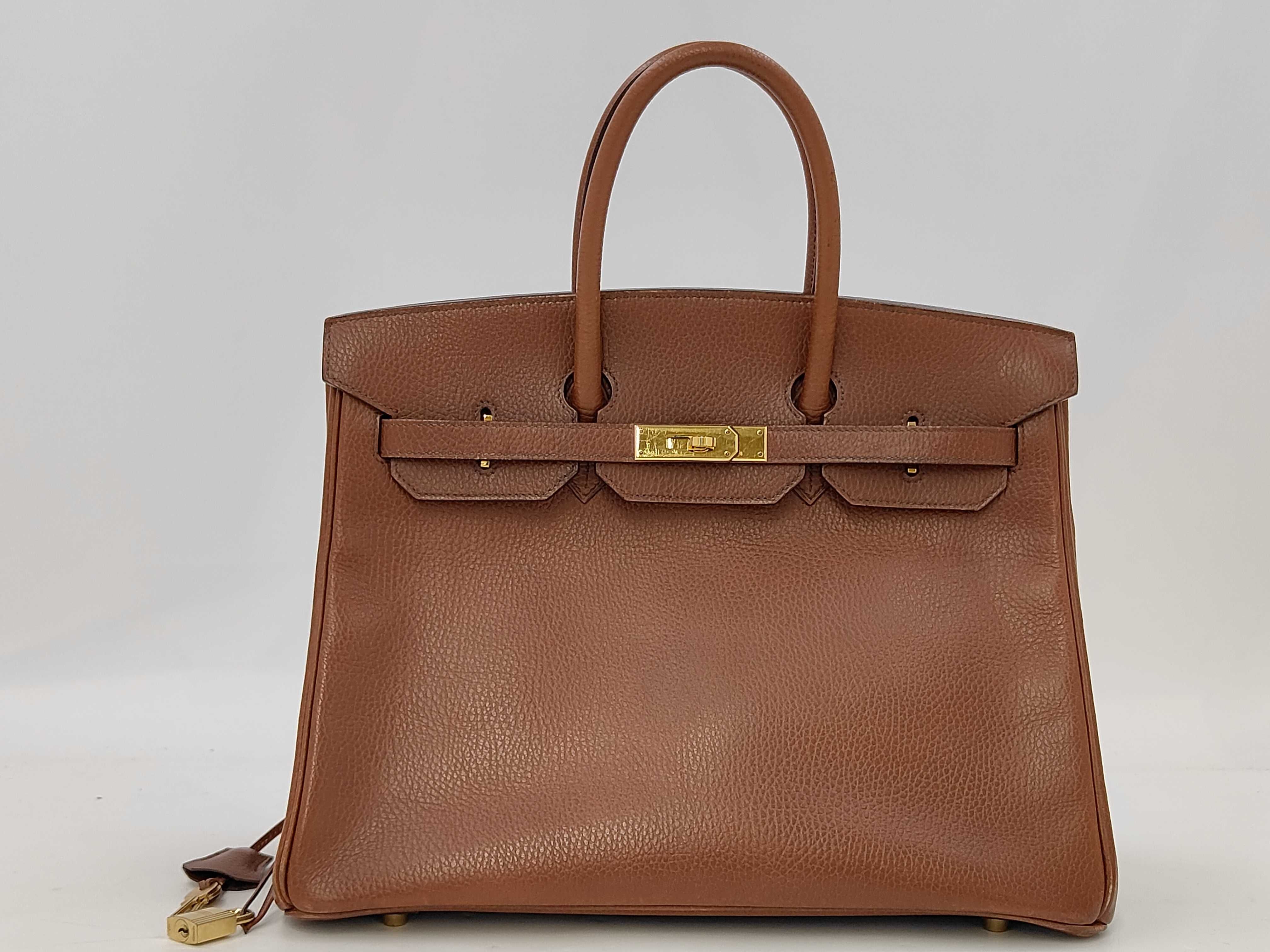 Birkin 35 A stamp handbag