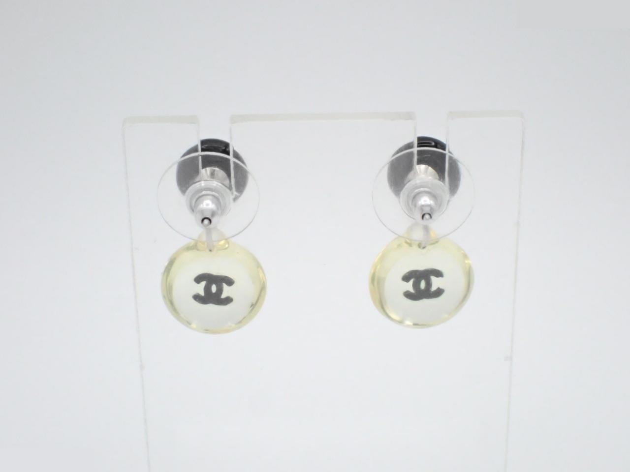 Coco Mark Clear Swing Earrings — view 2