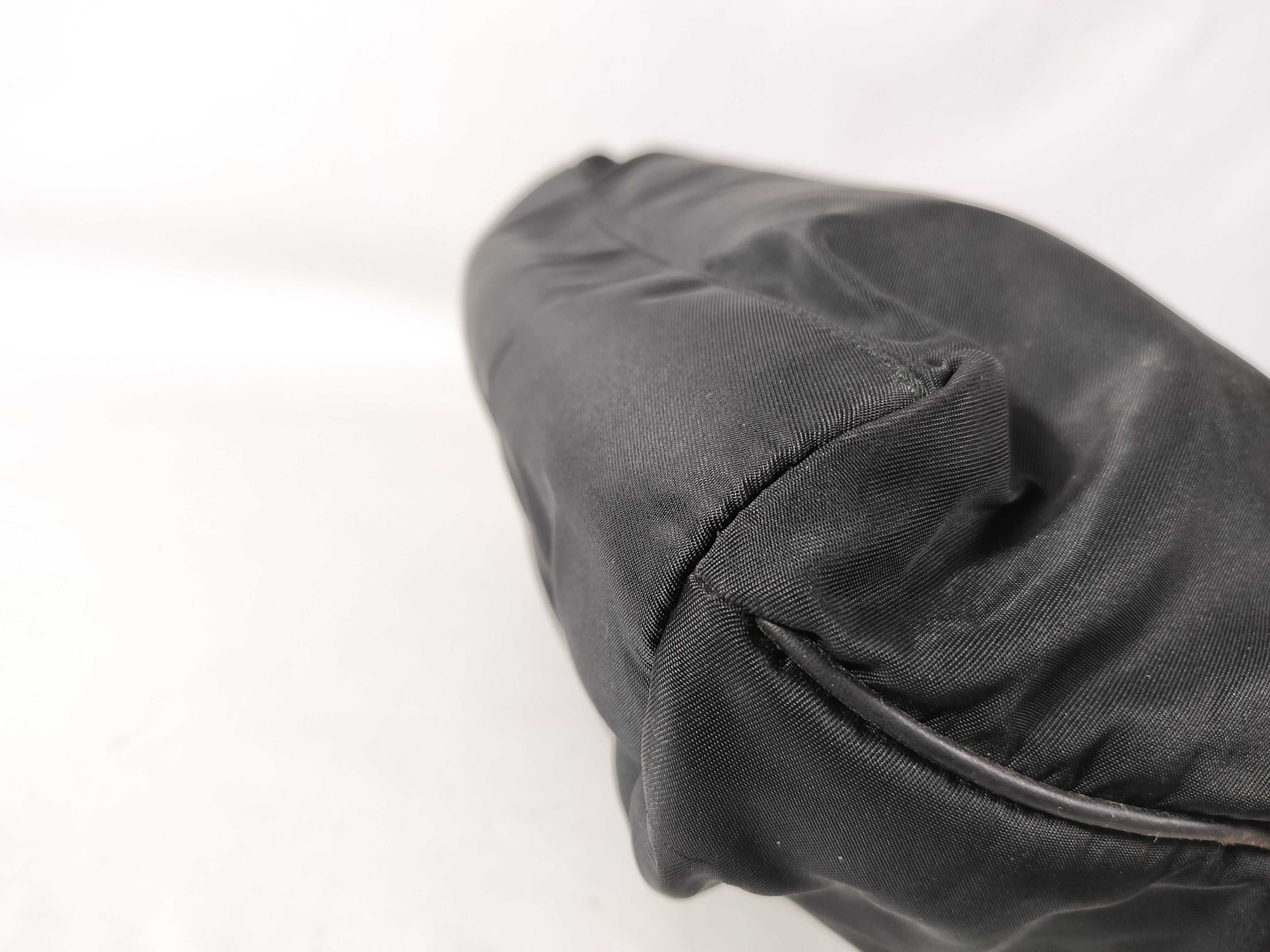 Nylon Handbag (White Tag, Size 50) - Black Tote Bag — view 6