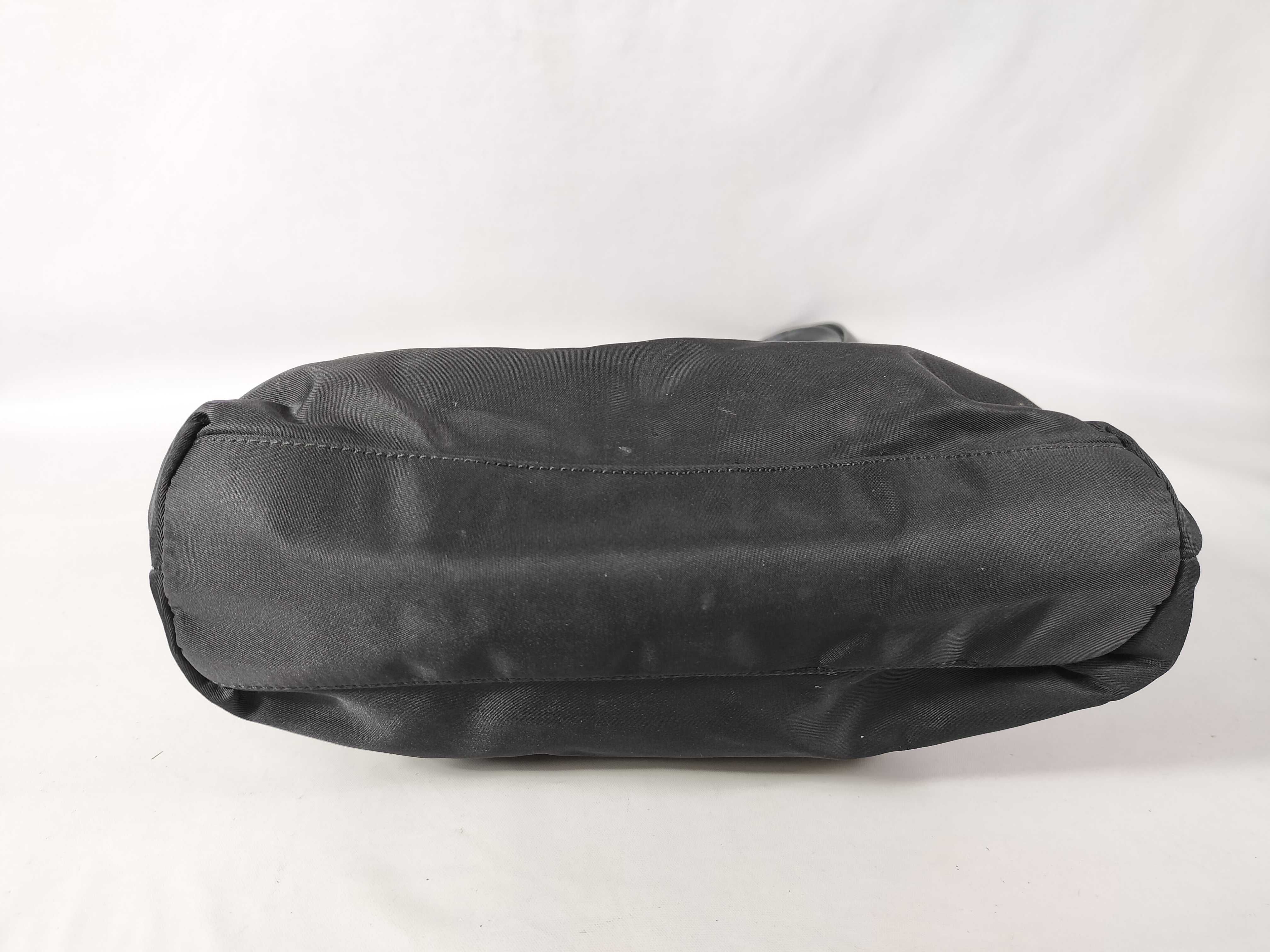 Nylon Handbag (White Tag, Size 50) - Black Tote Bag — view 7