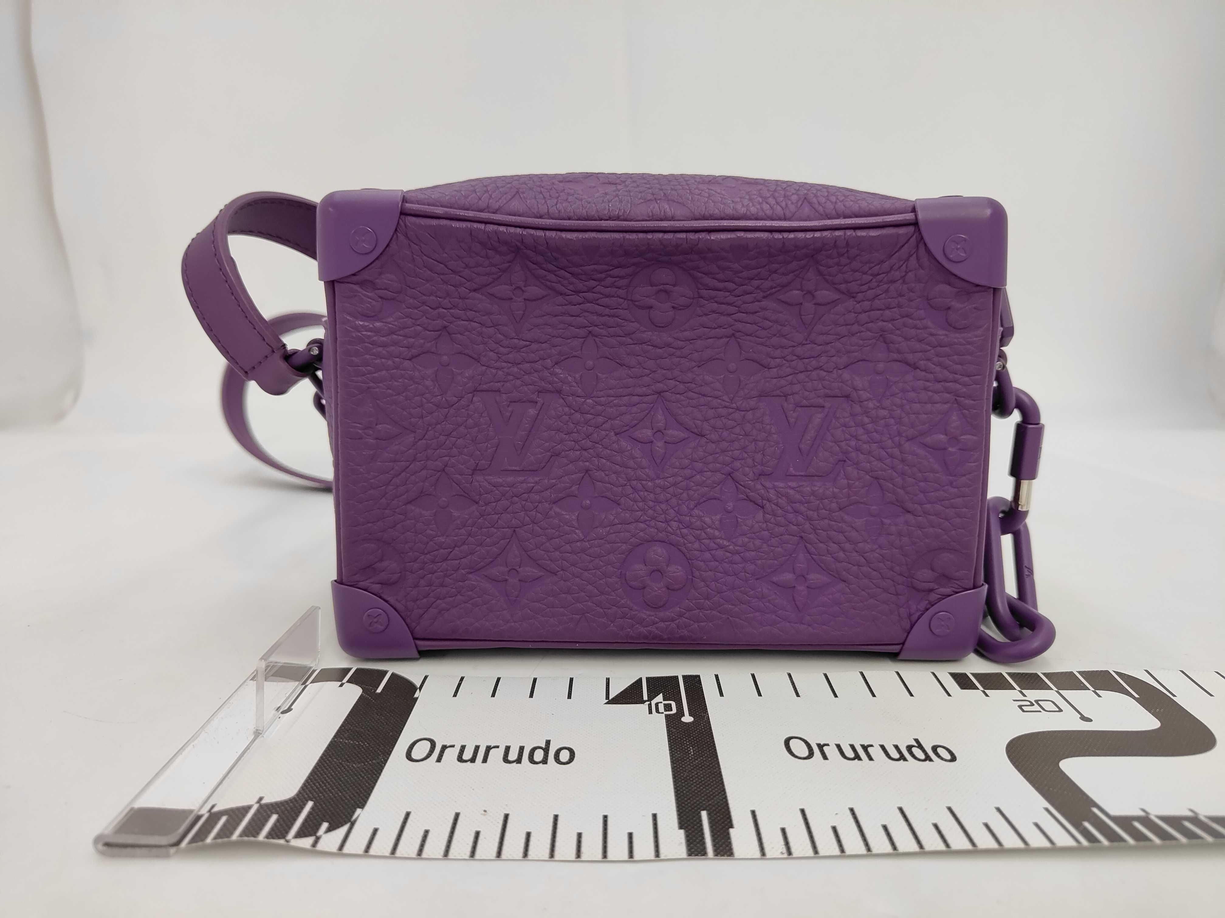 Mini Soft Trunk Shoulder Bag, Purple — view 2