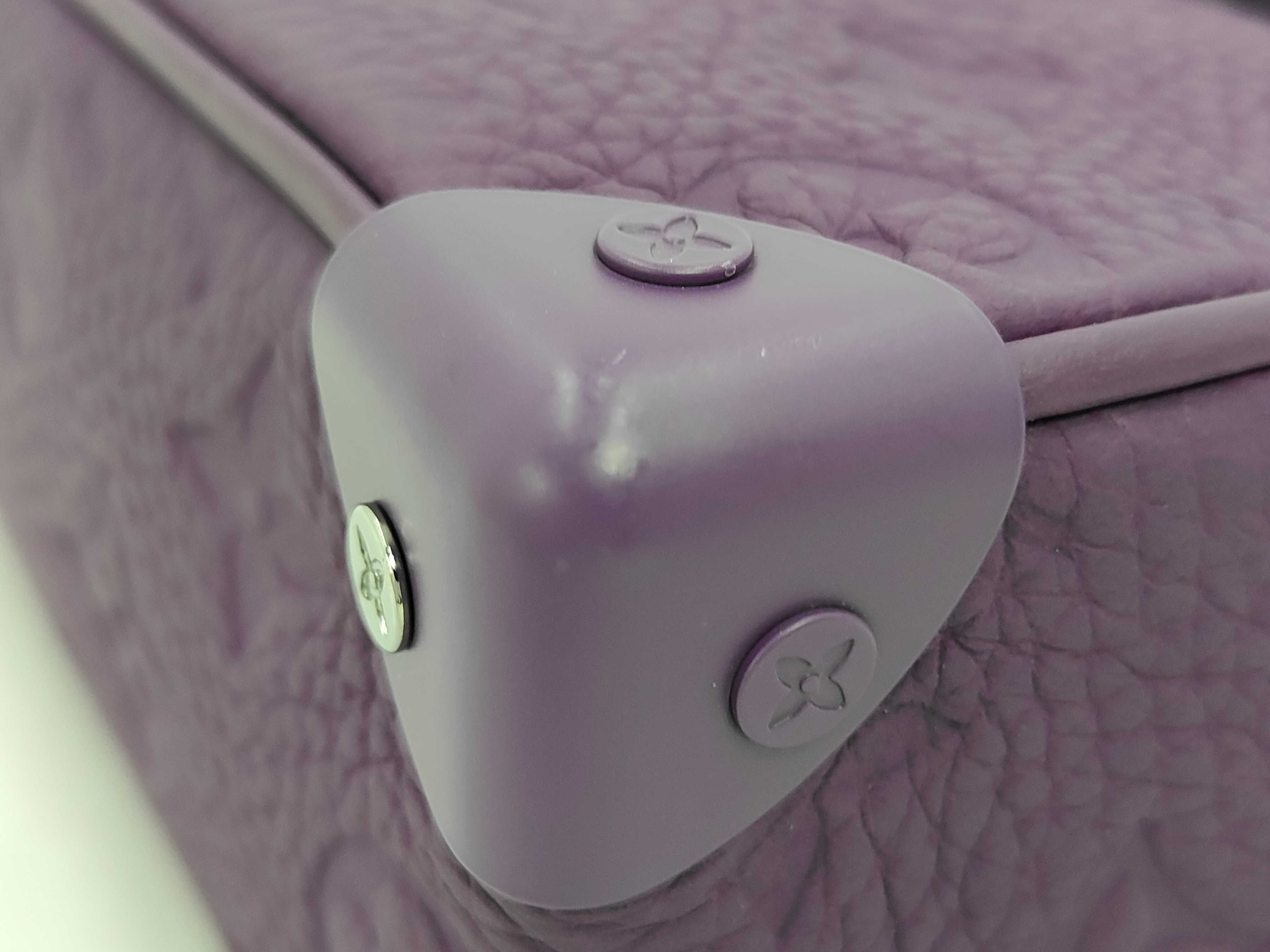 Mini Soft Trunk Shoulder Bag, Purple — view 7