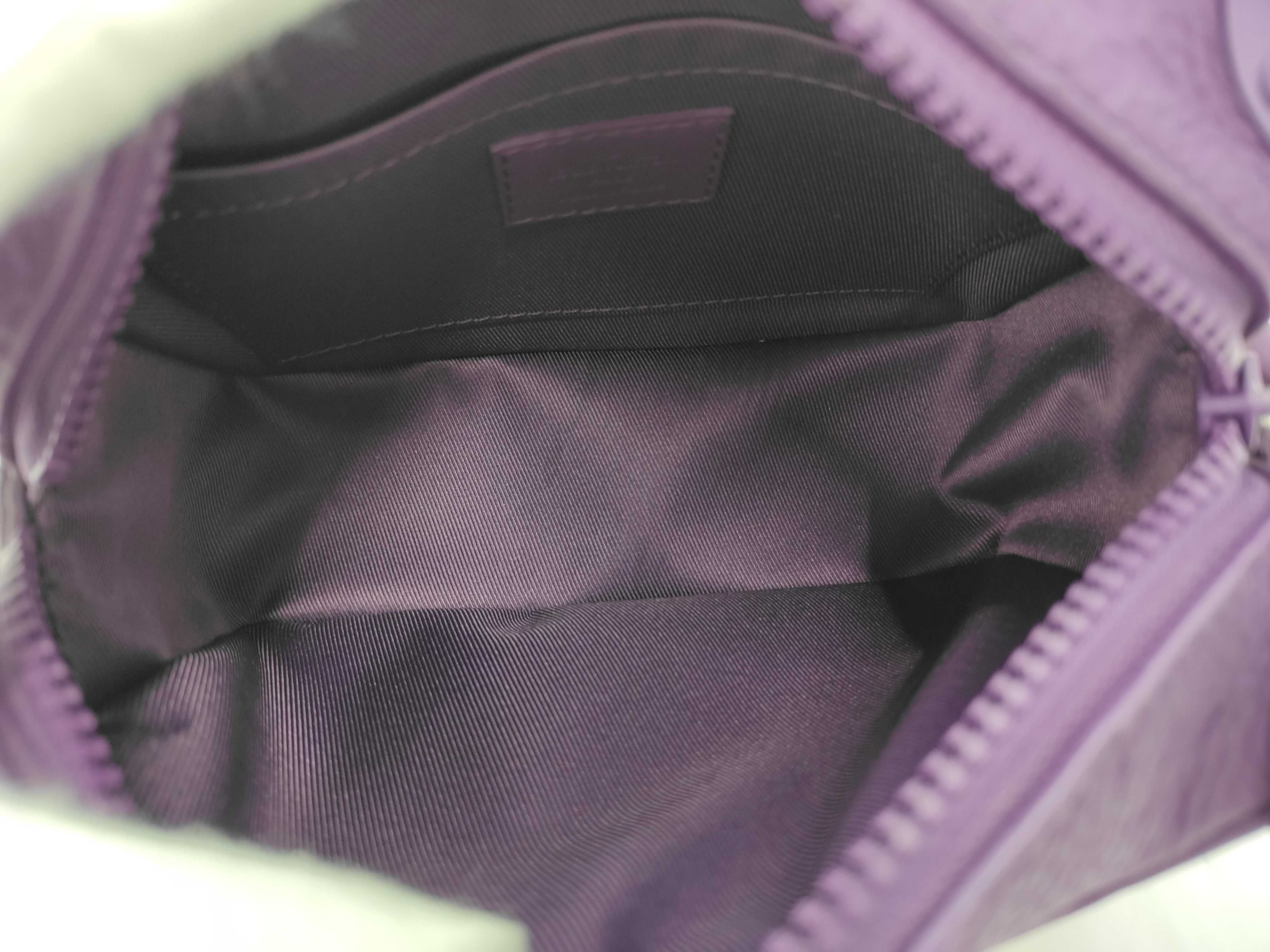 Mini Soft Trunk Shoulder Bag, Purple — view 8