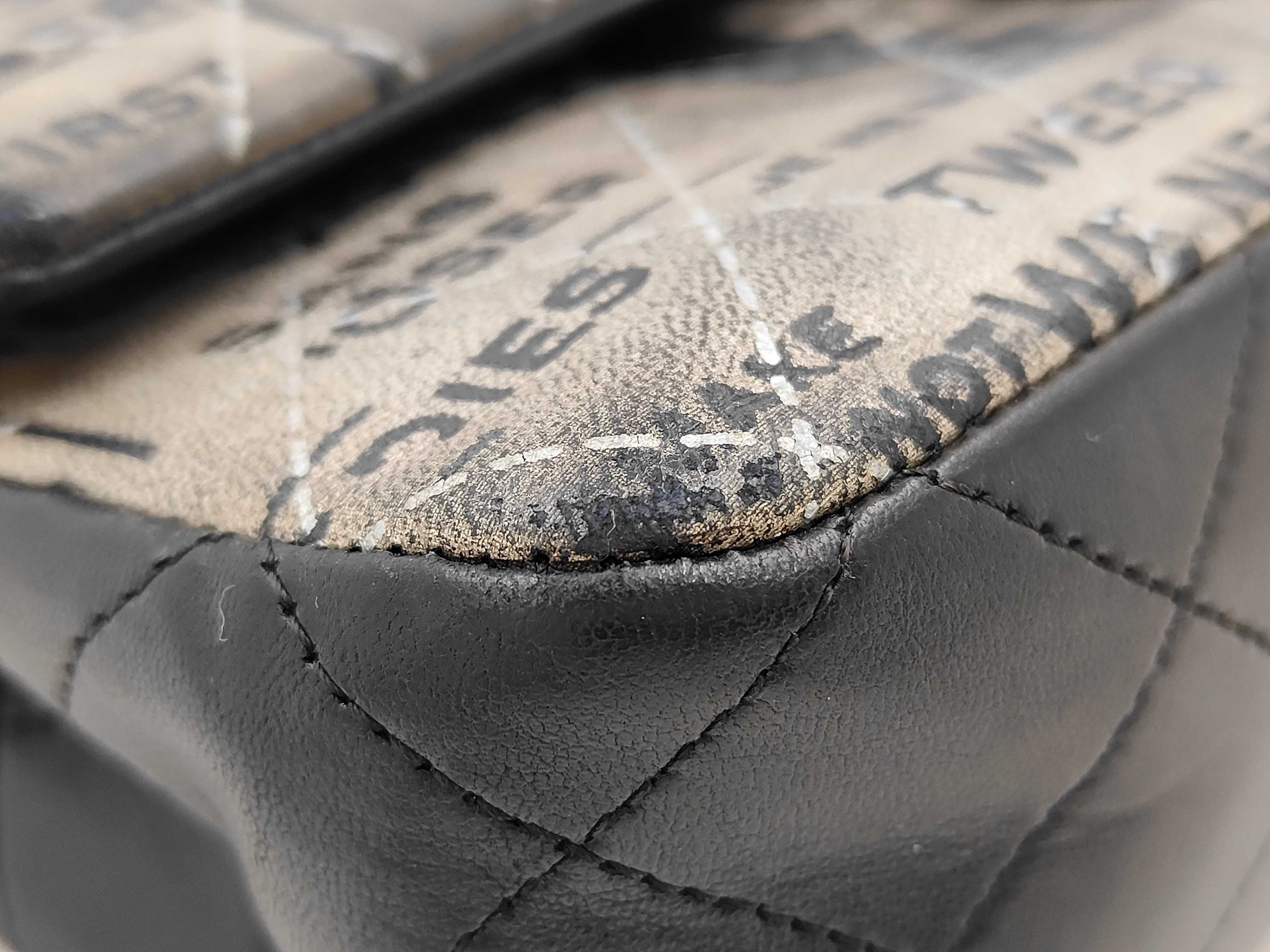 Matelassé Double Flap Newspaper Chain Shoulder Bag (Serial Number 21) — view 4