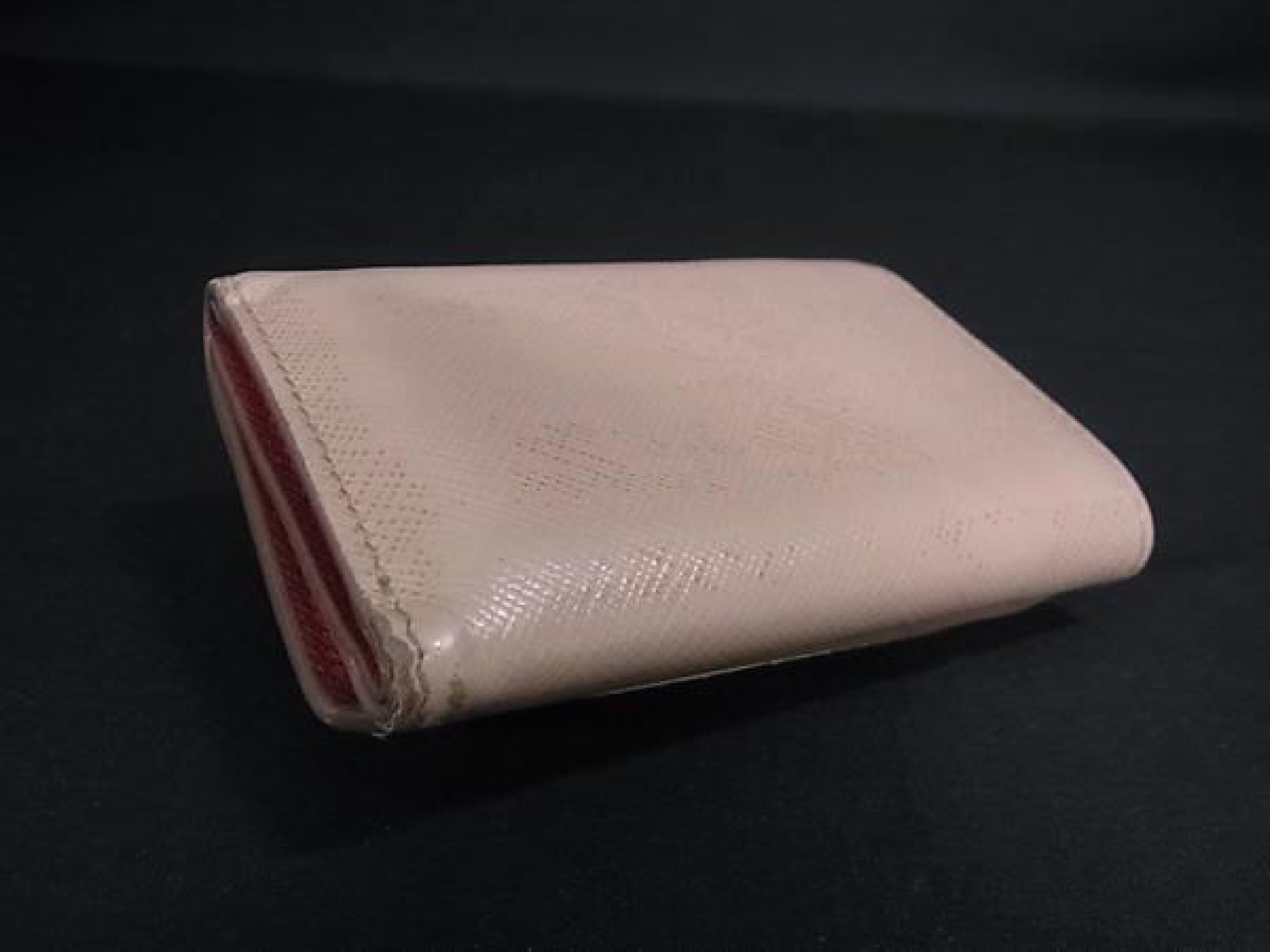 Saffiano Leather Tri-fold Wallet, Billfold, Coin Purse, Card Slots, Women's, Beige, FW6046 — view 2