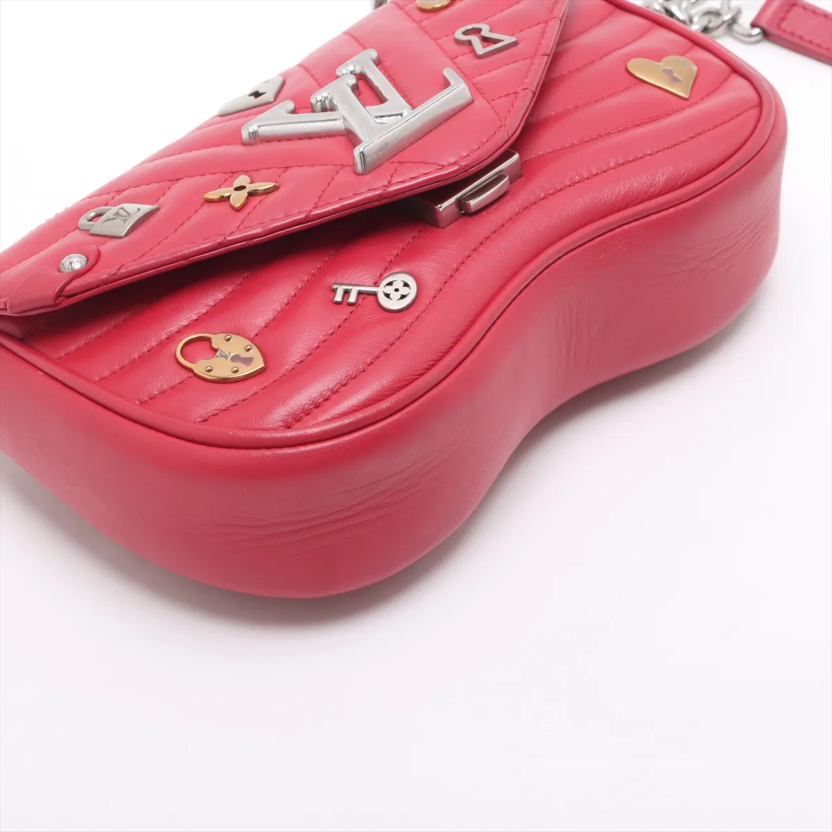 New Wave Lovelock Chain Bag PM M53213 NZ5118 Red RFID Reactive — view 4