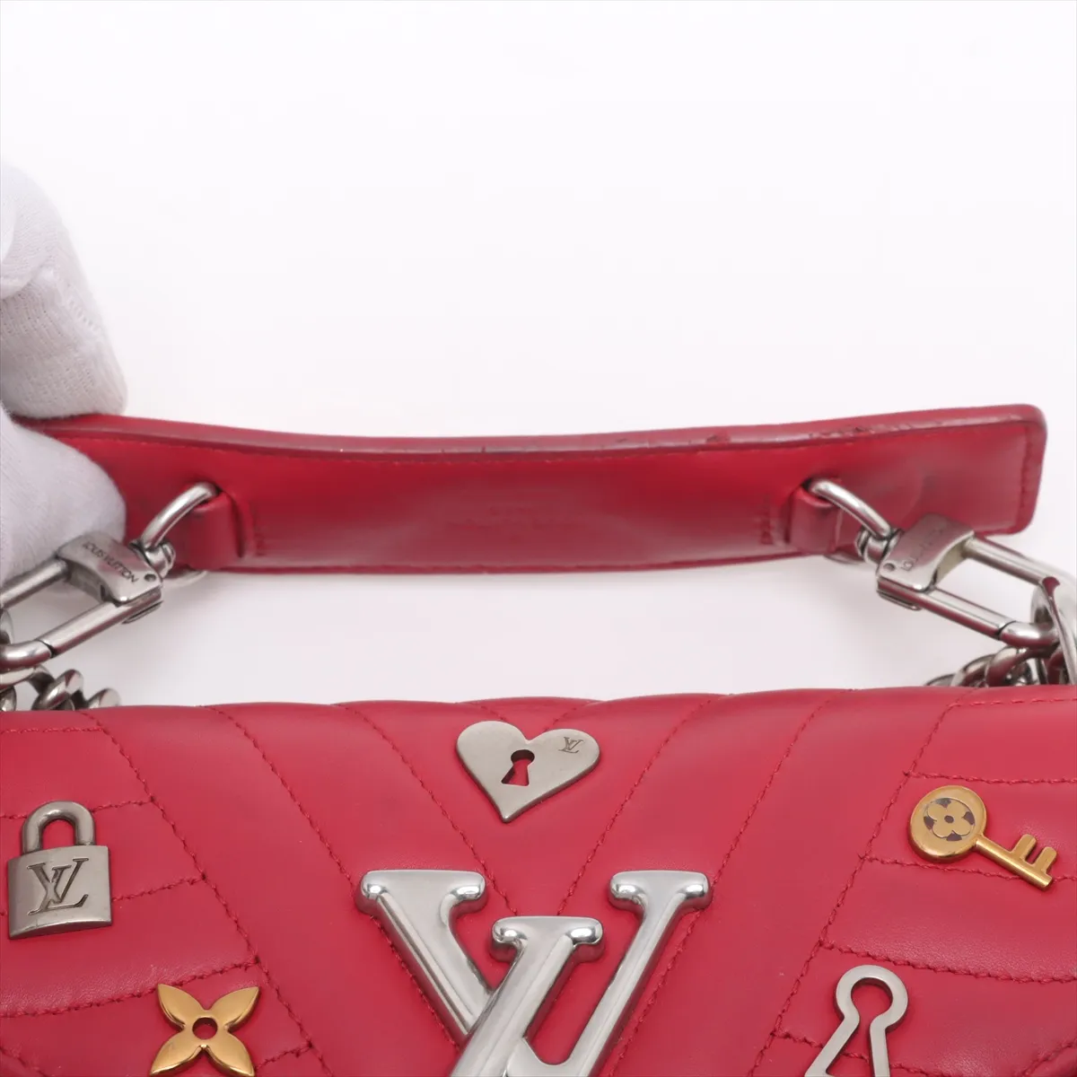 New Wave Lovelock Chain Bag PM M53213 NZ5118 Red RFID Reactive — view 6