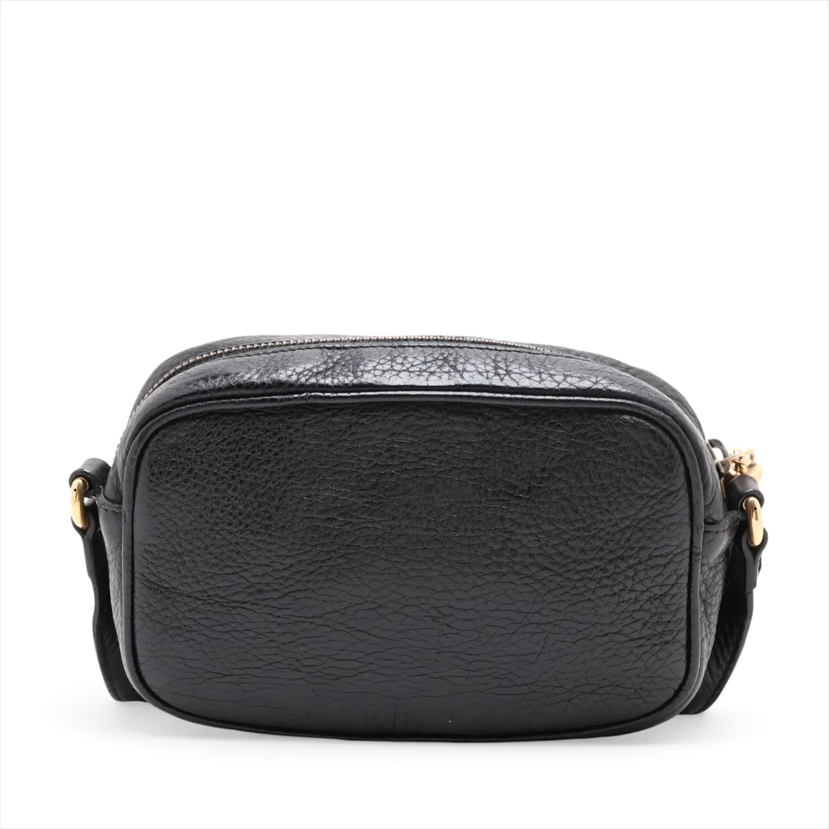 Soho Leather Shoulder Bag, Black, 347994 — view 2