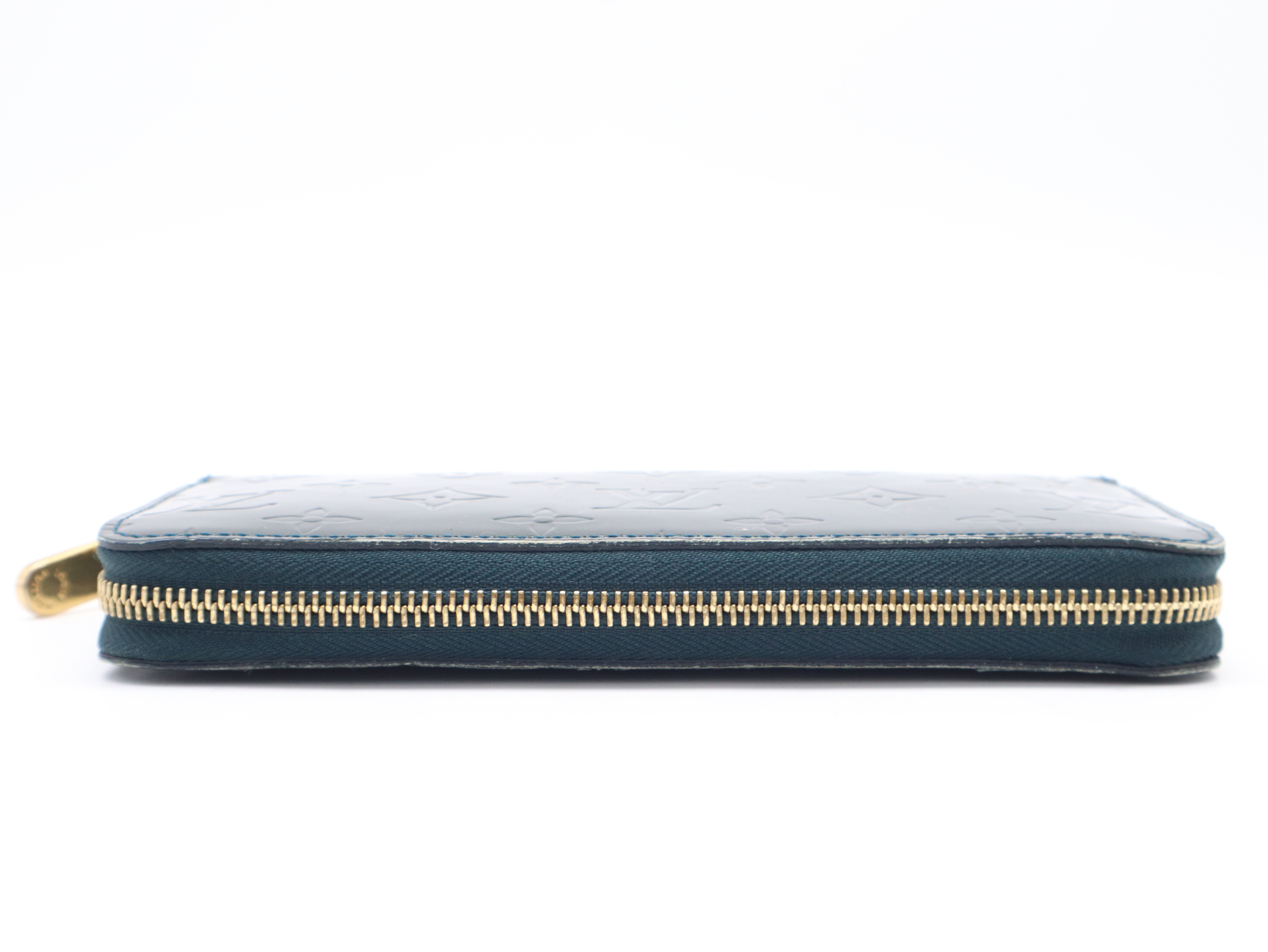 M93722 Monogram Vernis Zippy Wallet Blue Nuit — view 6