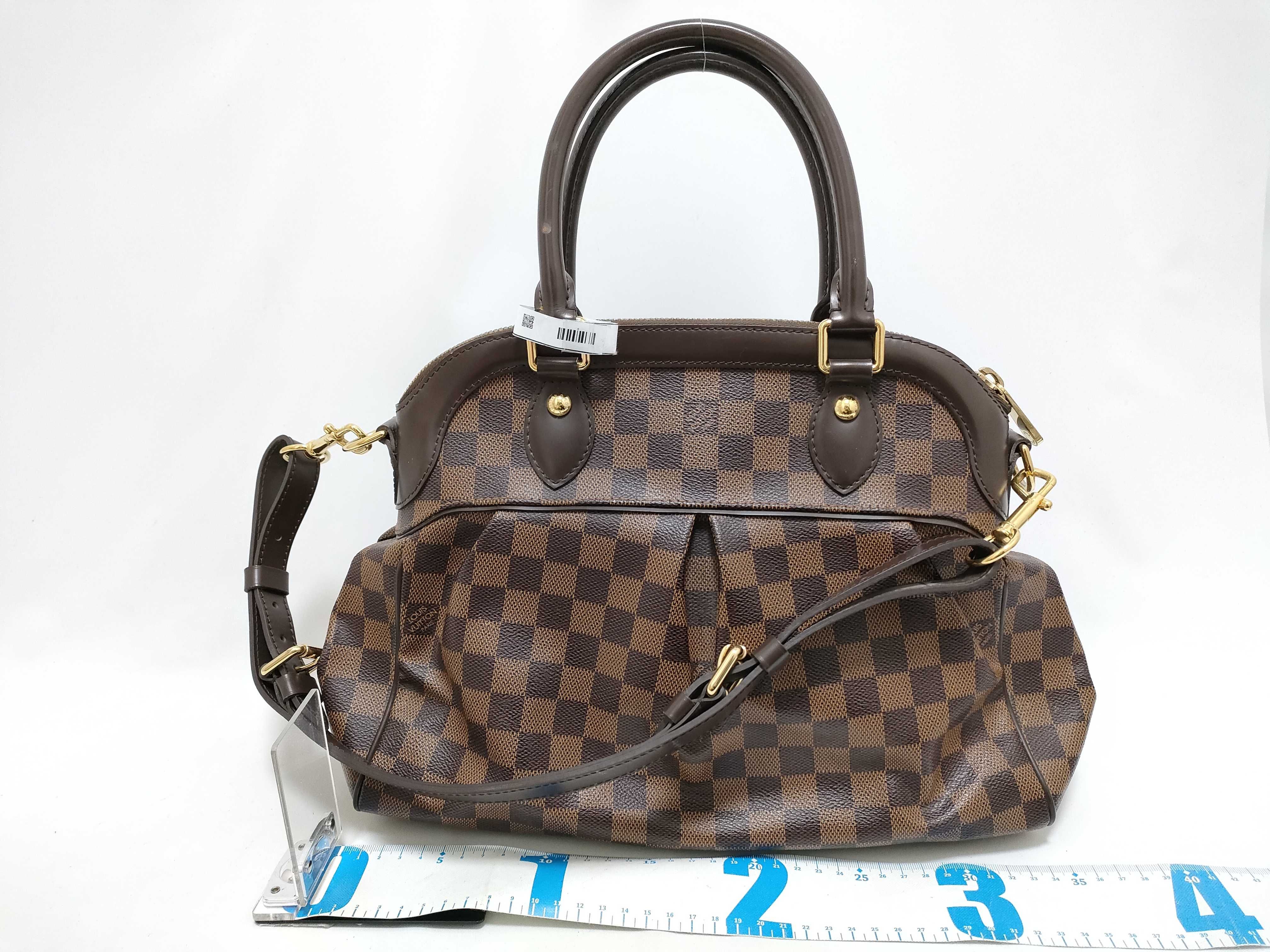 Damier ID- Canvas Trevi 34cm Handbag GHW — view 2