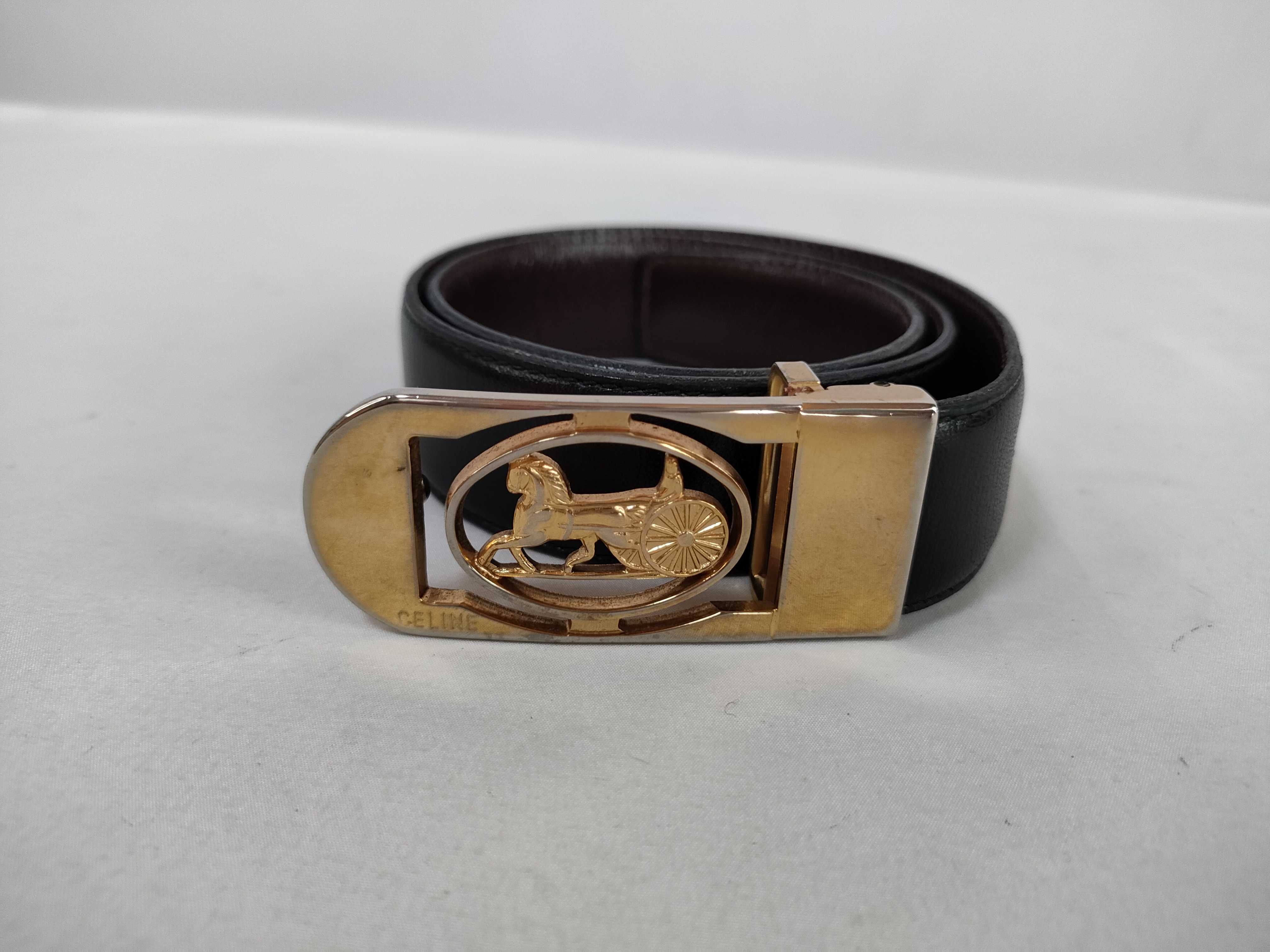 carriage buckle round belt — view 2
