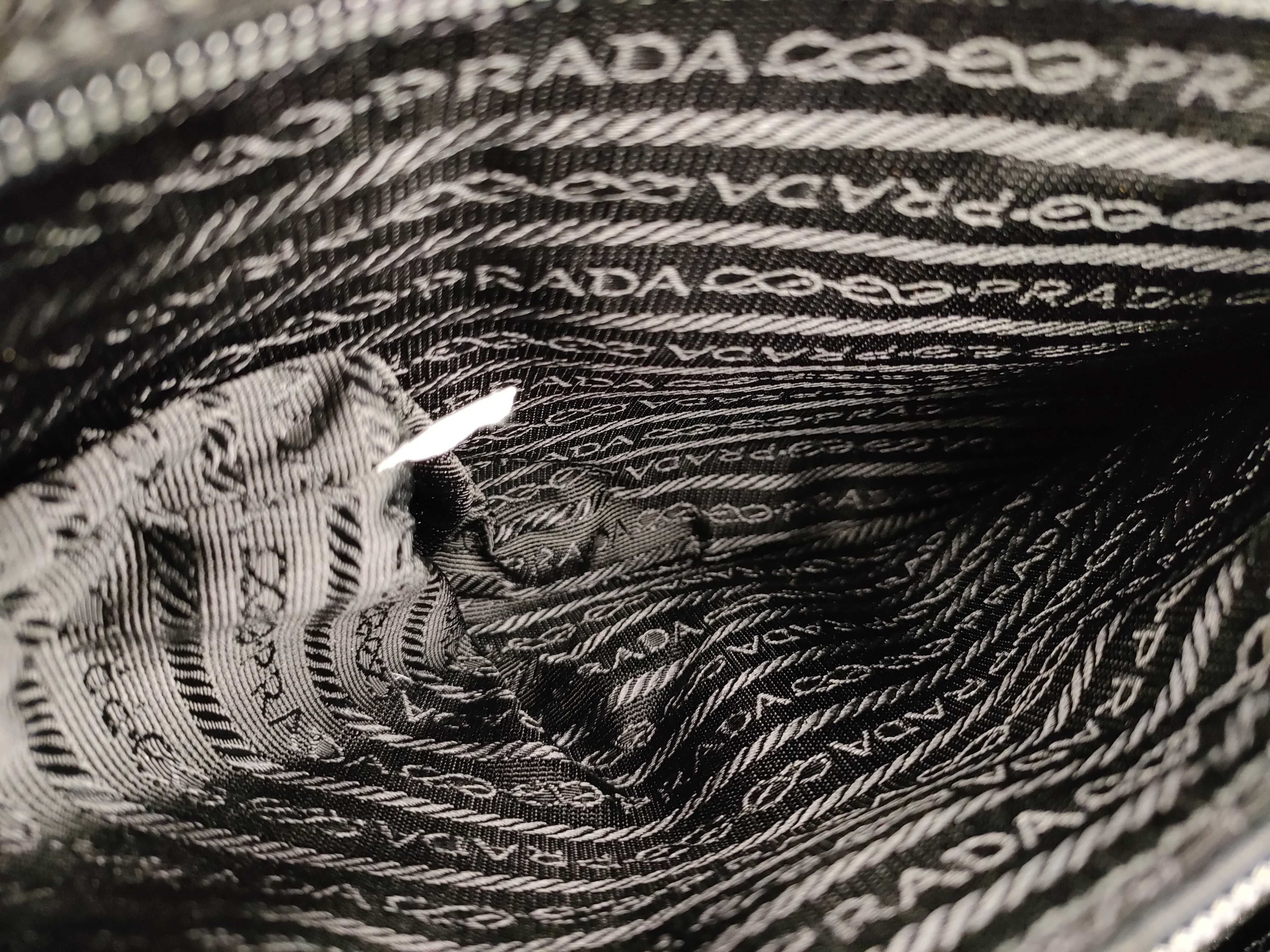 Nylon x Leather Tote Bag Black Tote Bag — view 11