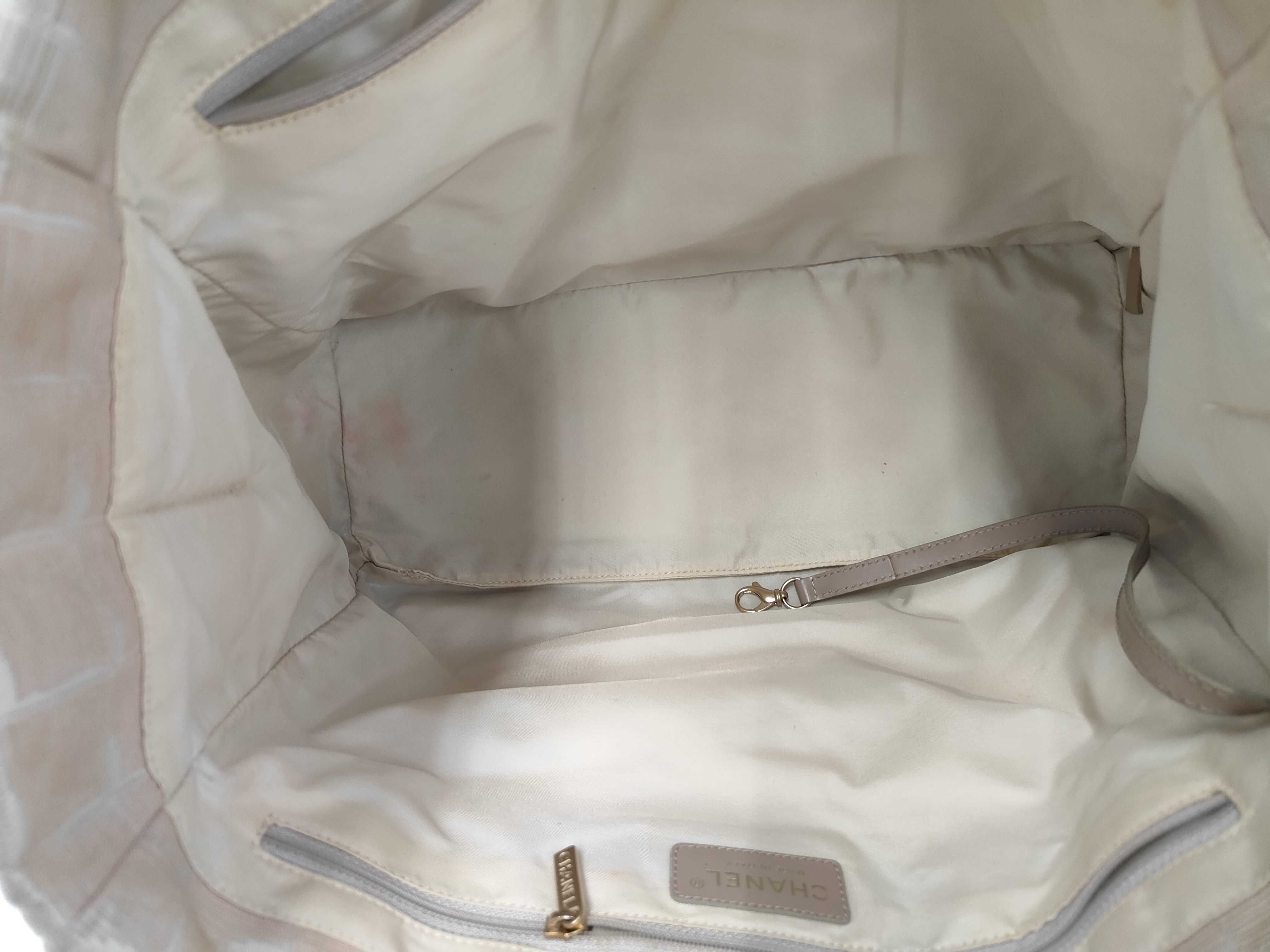 New Travel Line Beige Tote Bag — view 9