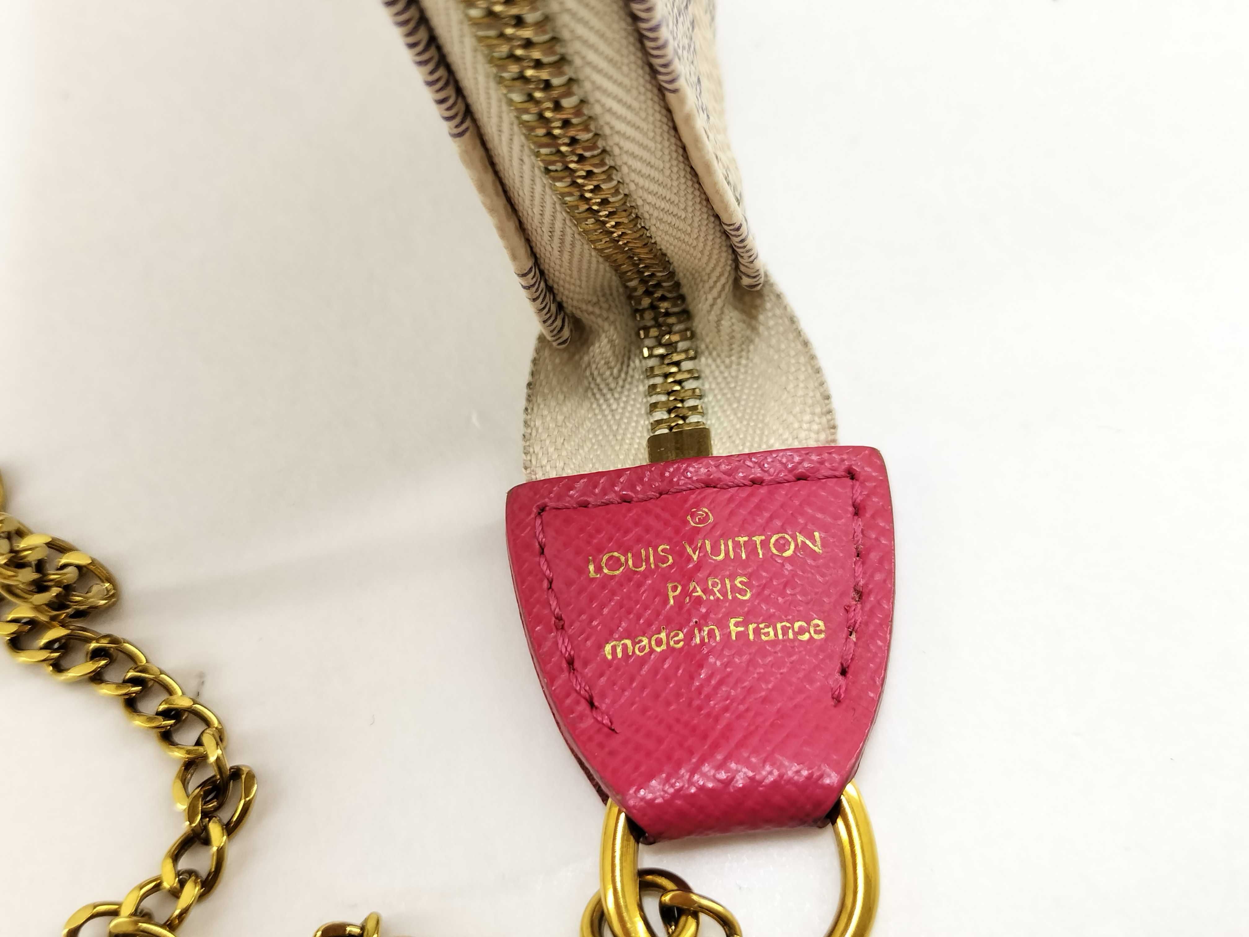 Damier Azur Louis Vuitton N62200 Damier Mini Pochette Pouch — view 15