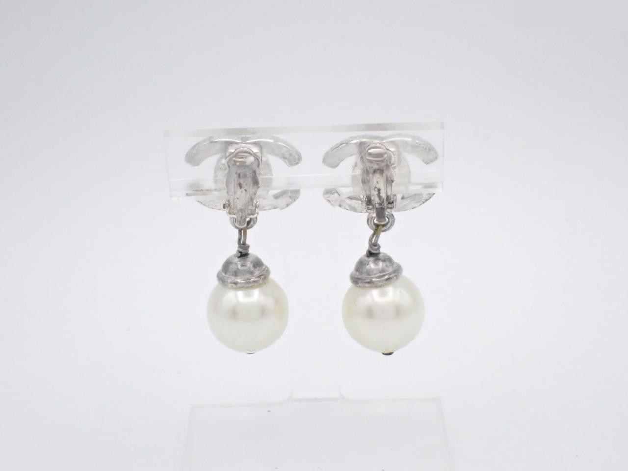 Coco Mark Silver Earrings — view 2