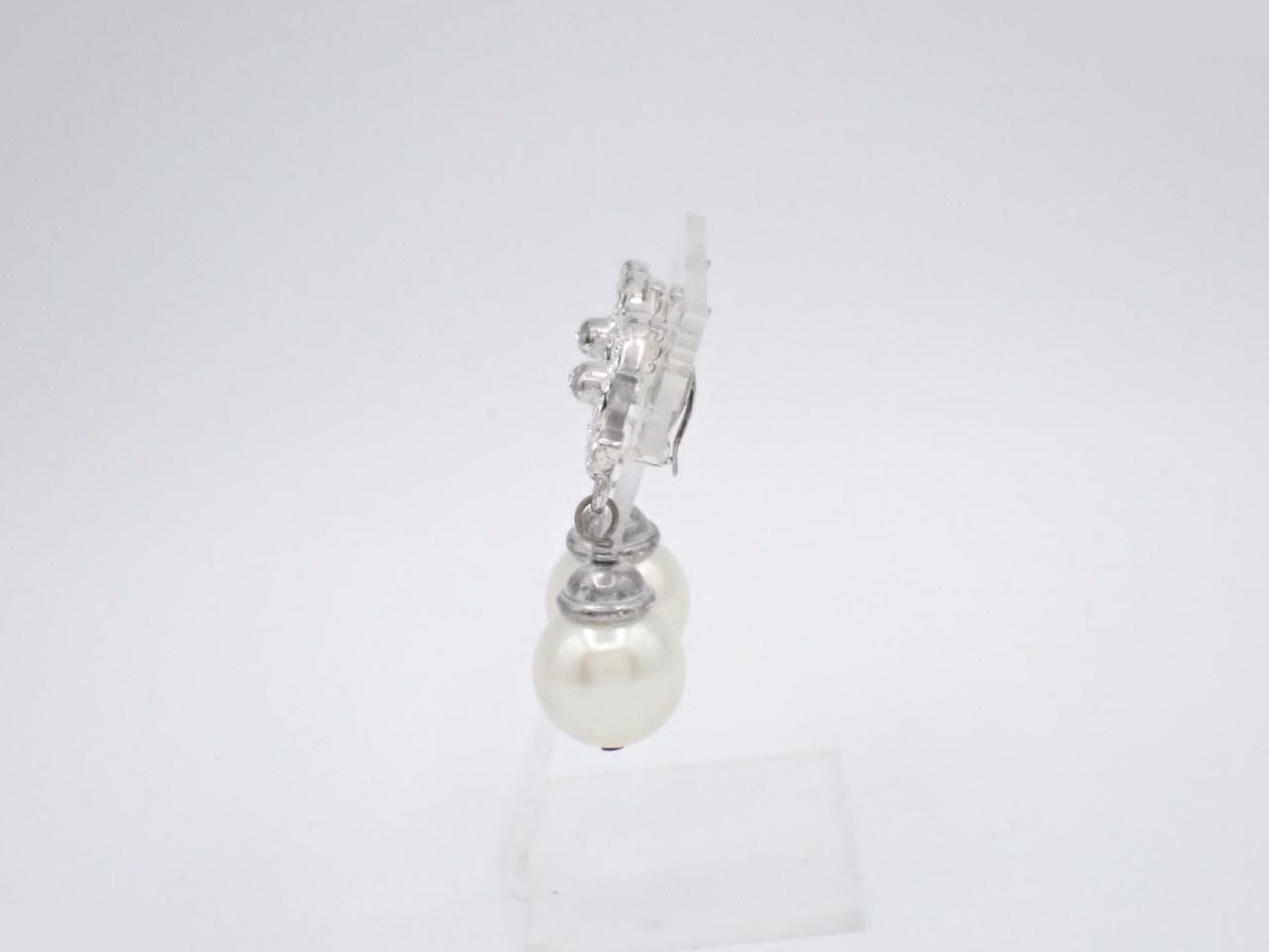 Coco Mark Silver Earrings — view 3