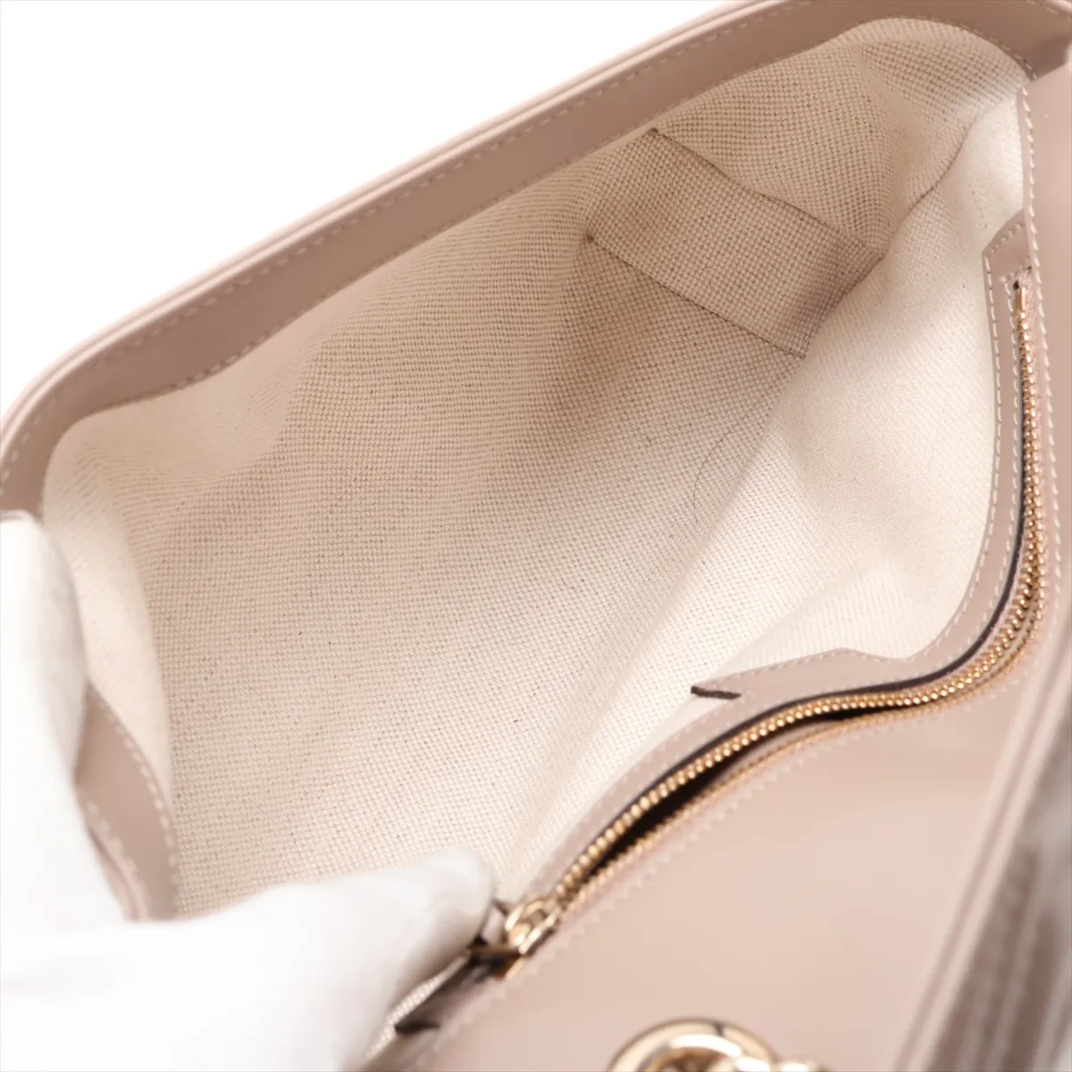 GG Marmont Leather Chain Shoulder Bag, Beige, 443497 — view 6