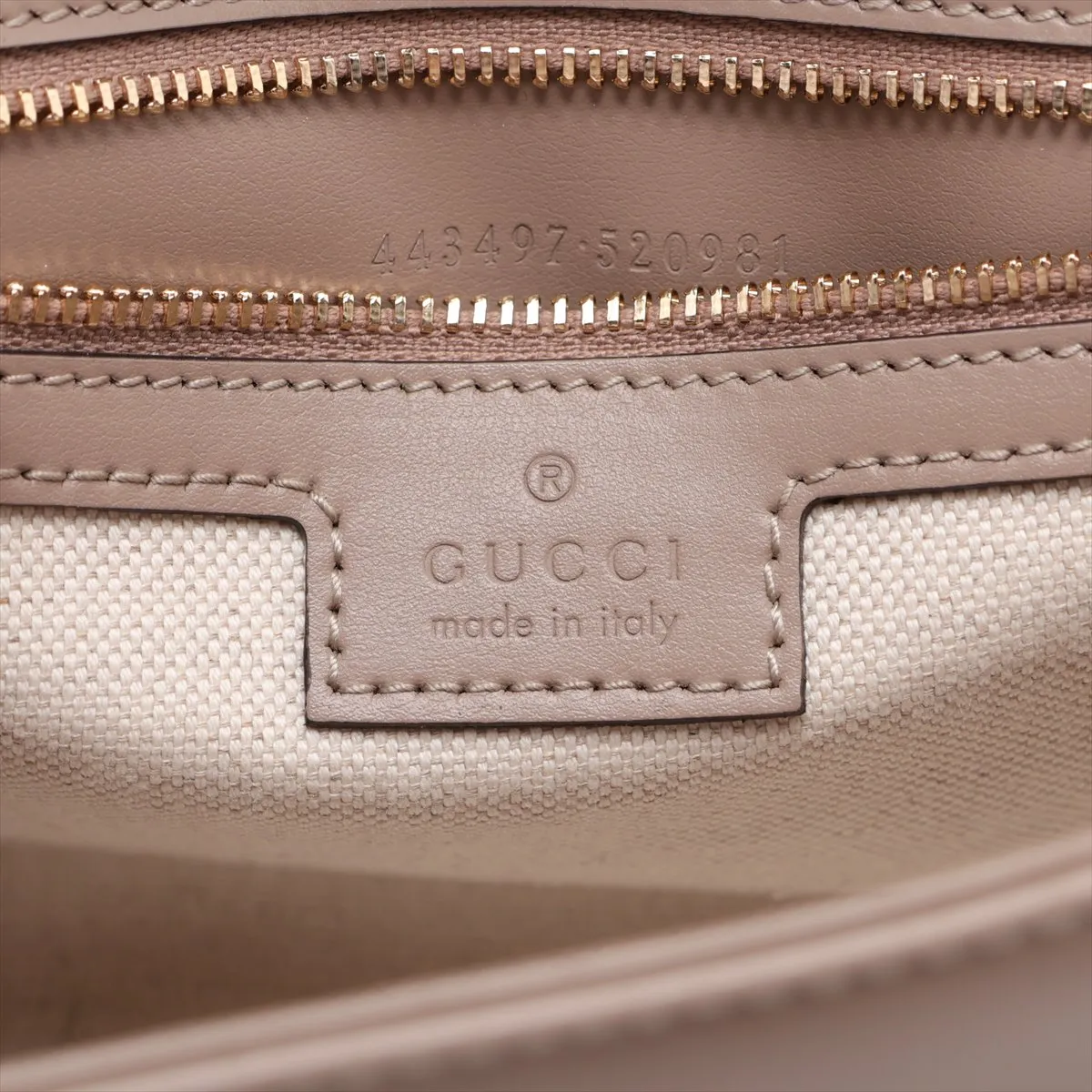 GG Marmont Leather Chain Shoulder Bag, Beige, 443497 — view 8