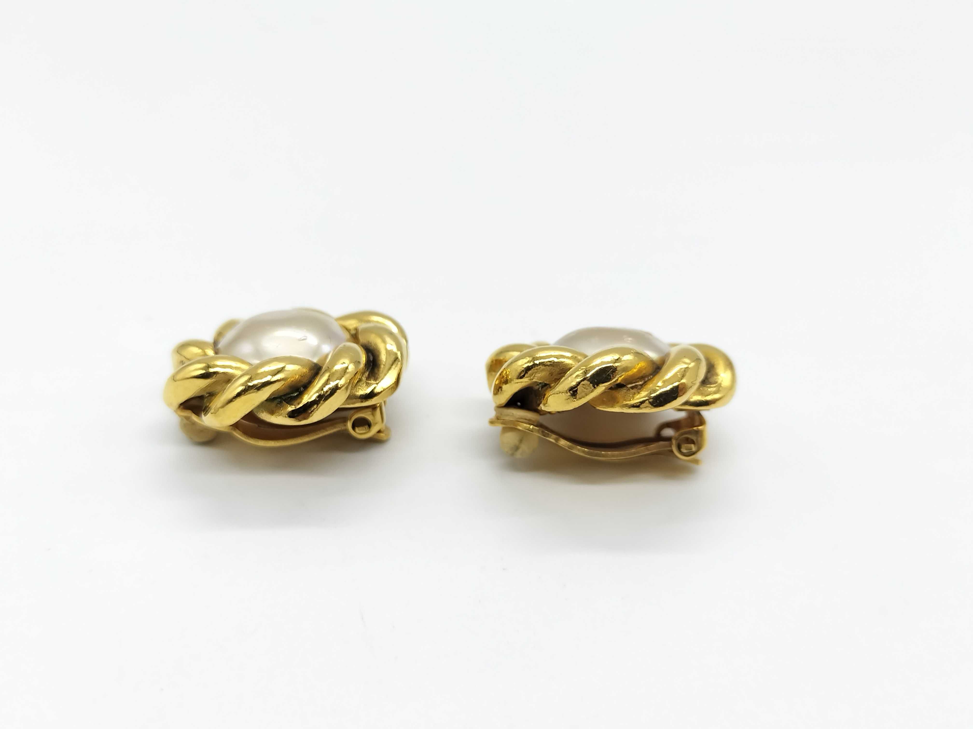 Mabe Pearl Earrings — view 2