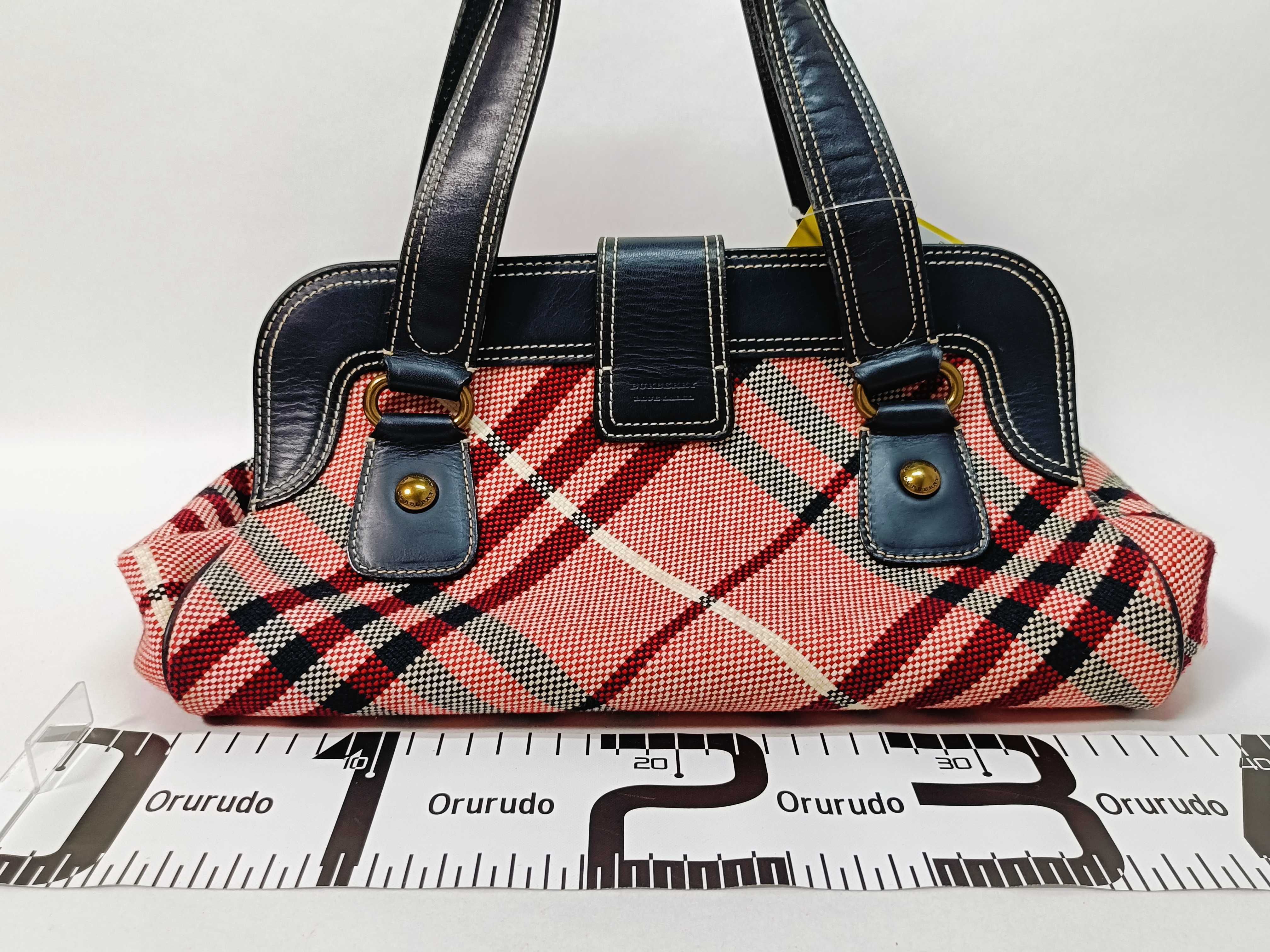 Blue Label Nylon x Leather Tote Handbag — view 2