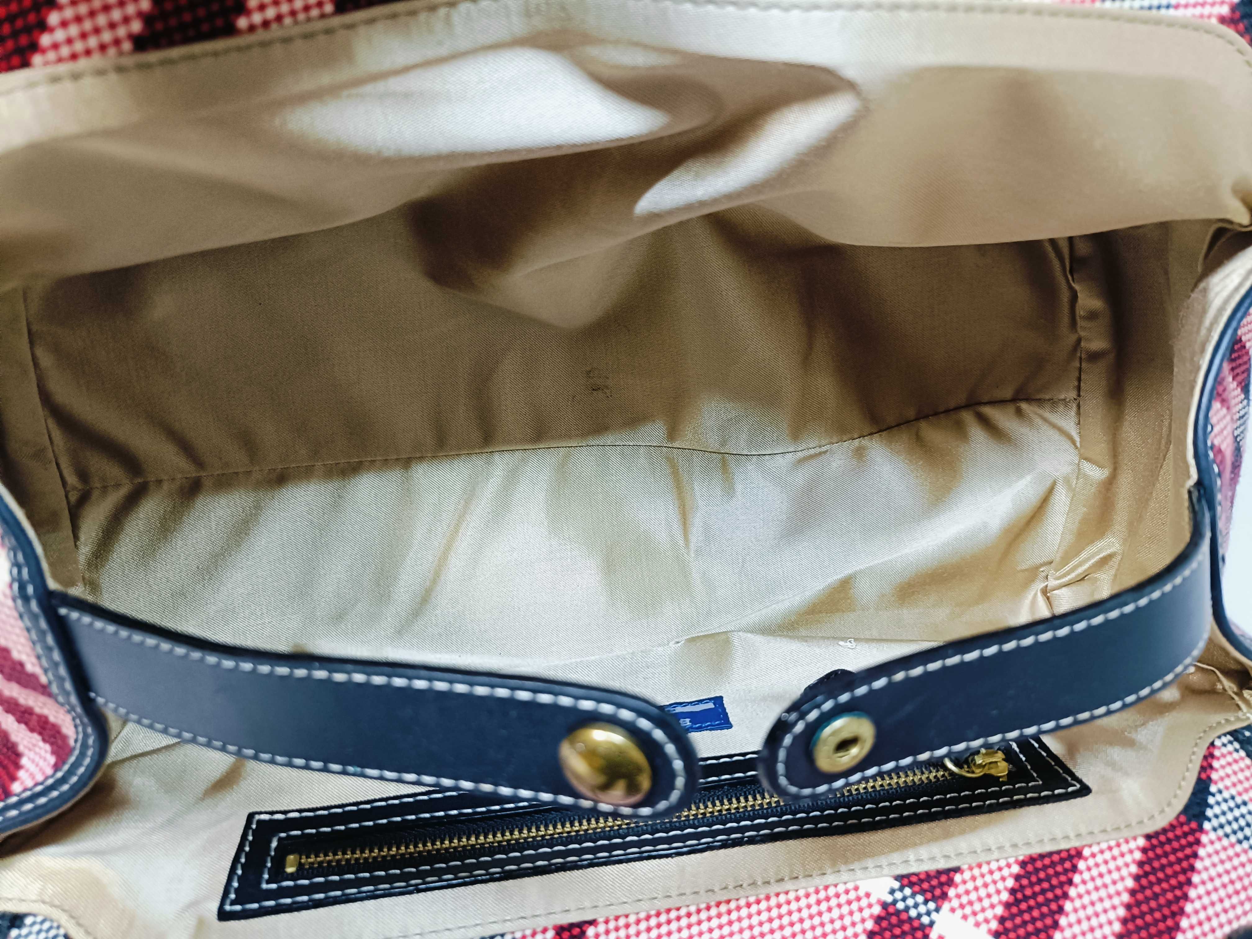 Blue Label Nylon x Leather Tote Handbag — view 11