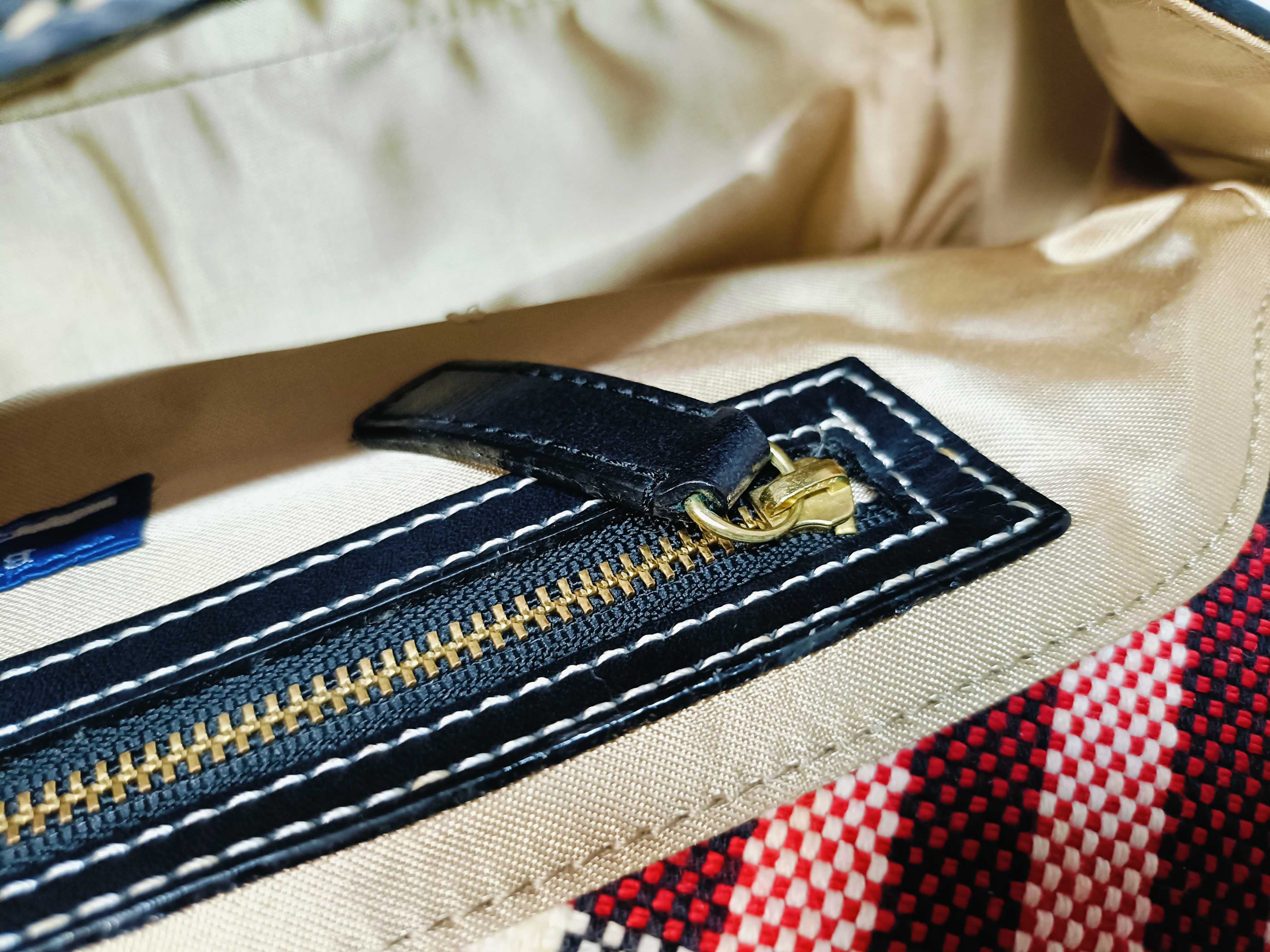 Blue Label Nylon x Leather Tote Handbag — view 12