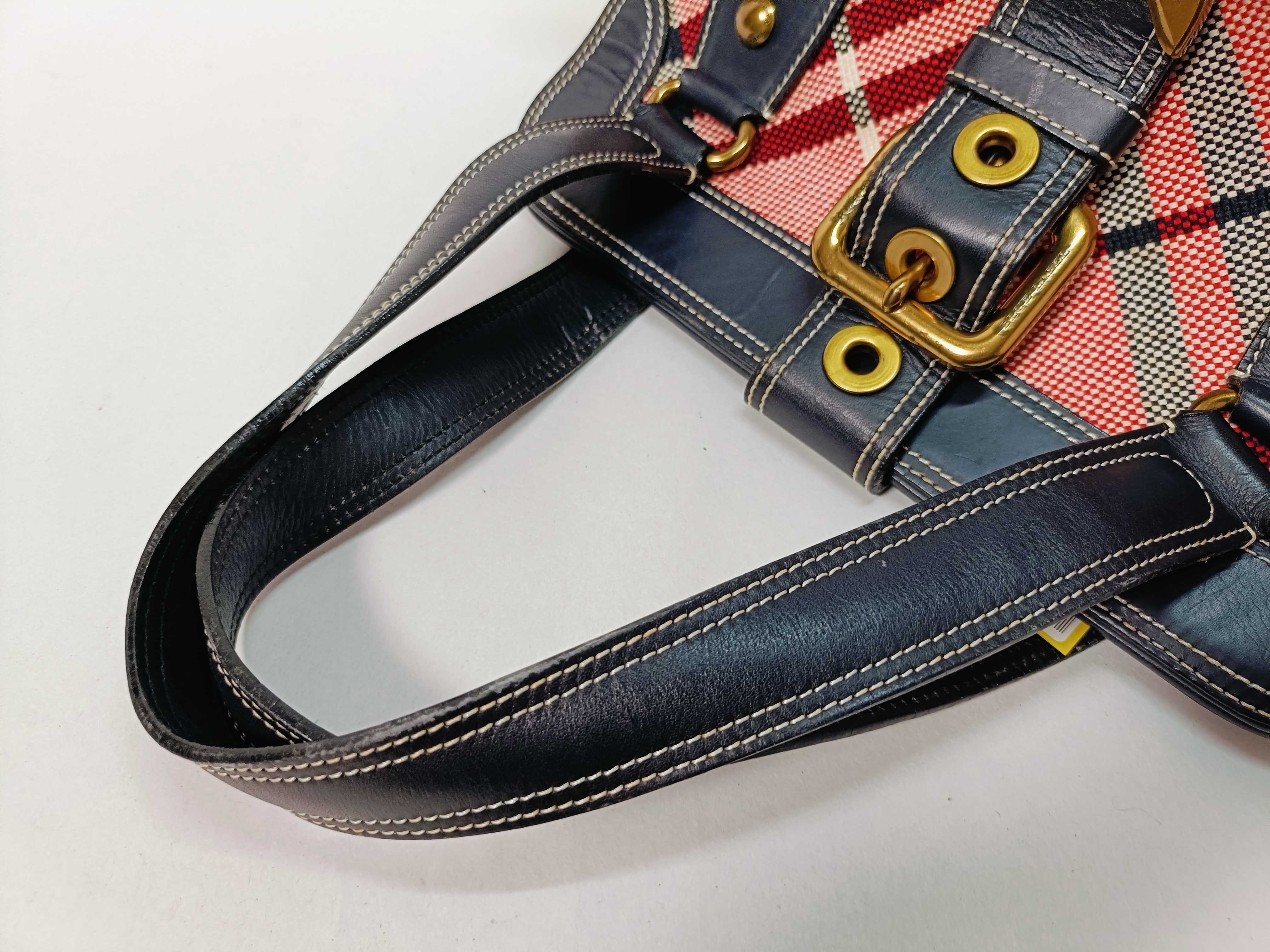Blue Label Nylon x Leather Tote Handbag — view 3