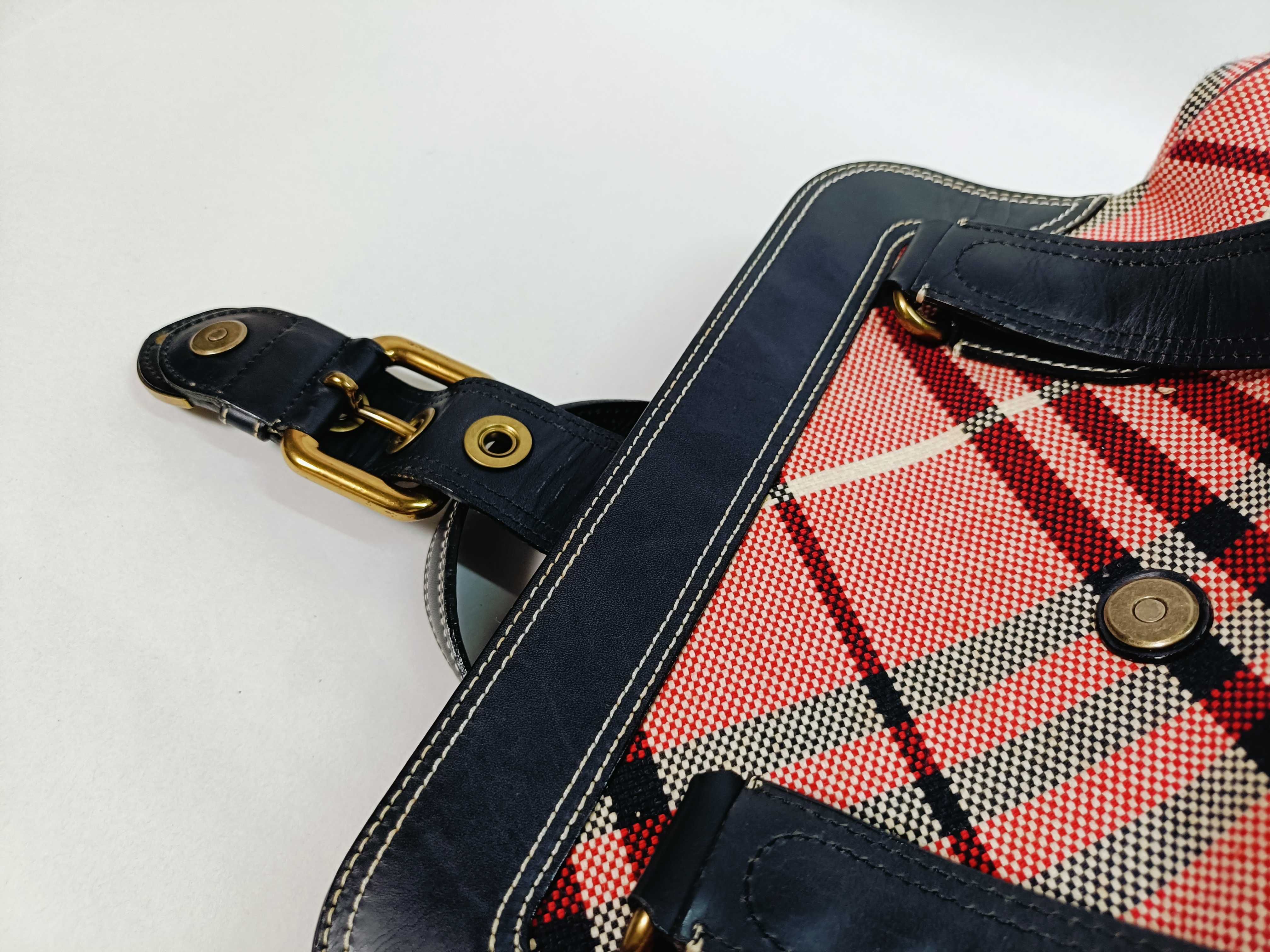 Blue Label Nylon x Leather Tote Handbag — view 8