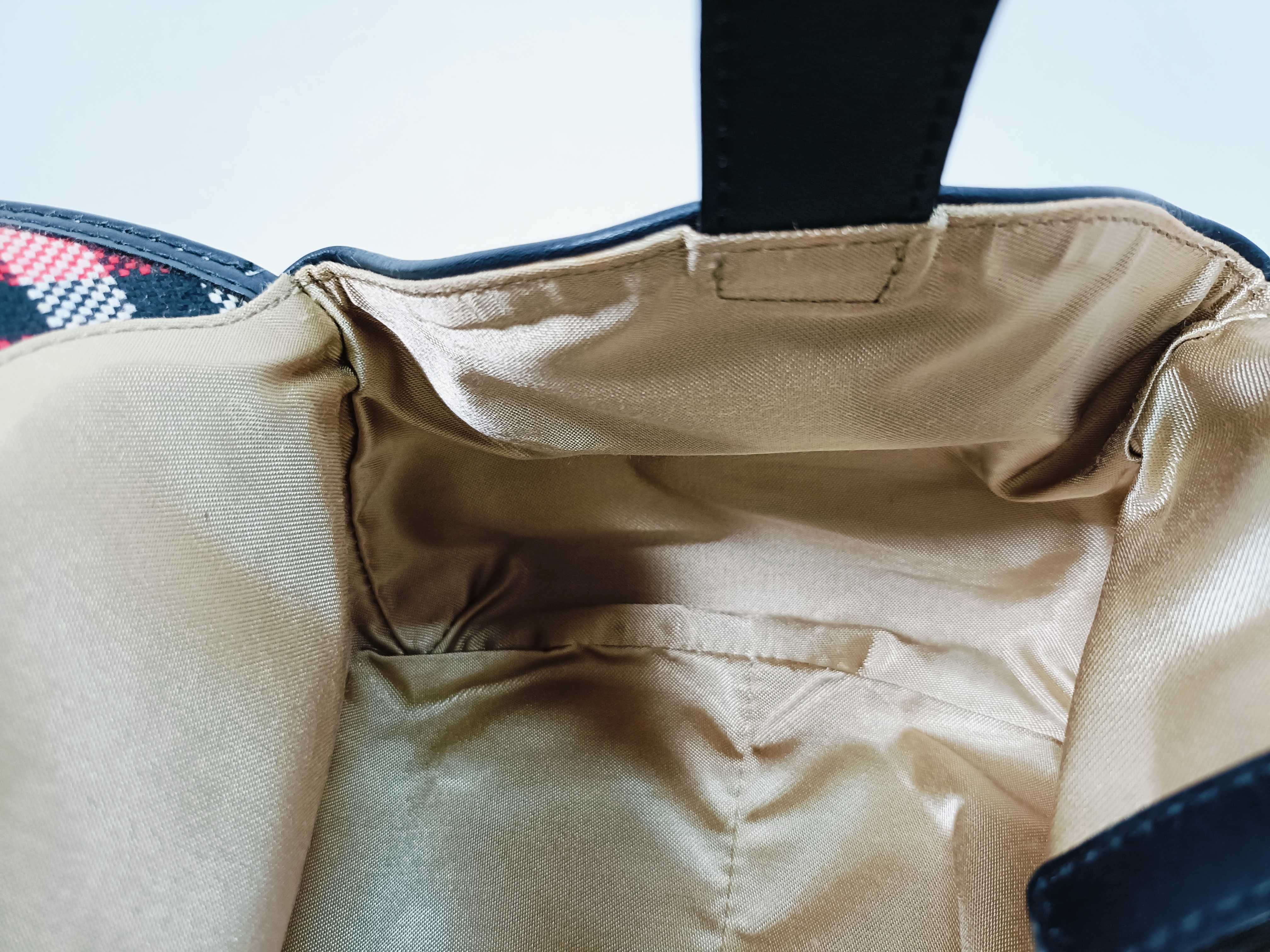 Blue Label Nylon x Leather Tote Handbag — view 10