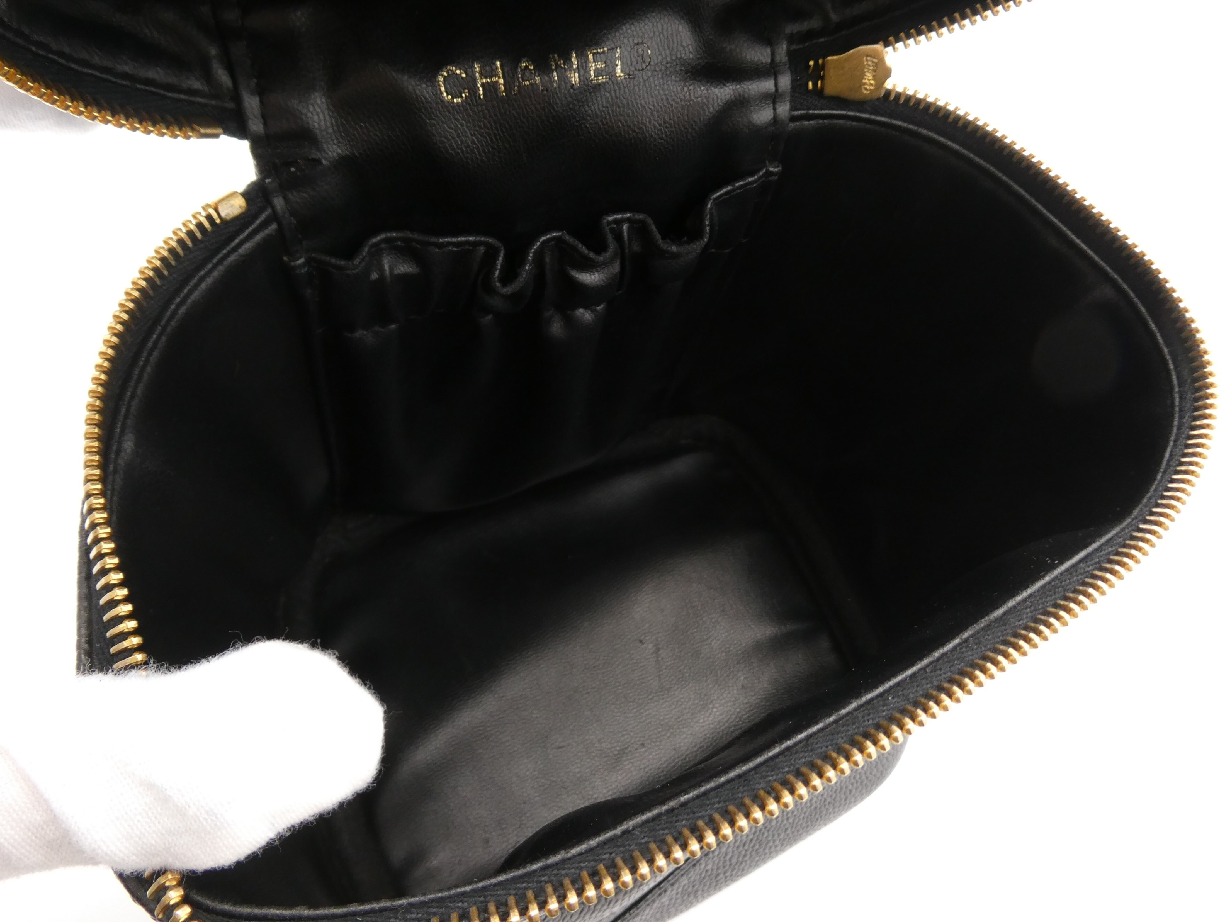 Caviar Skin Coco Mark Vanity Bag — view 7