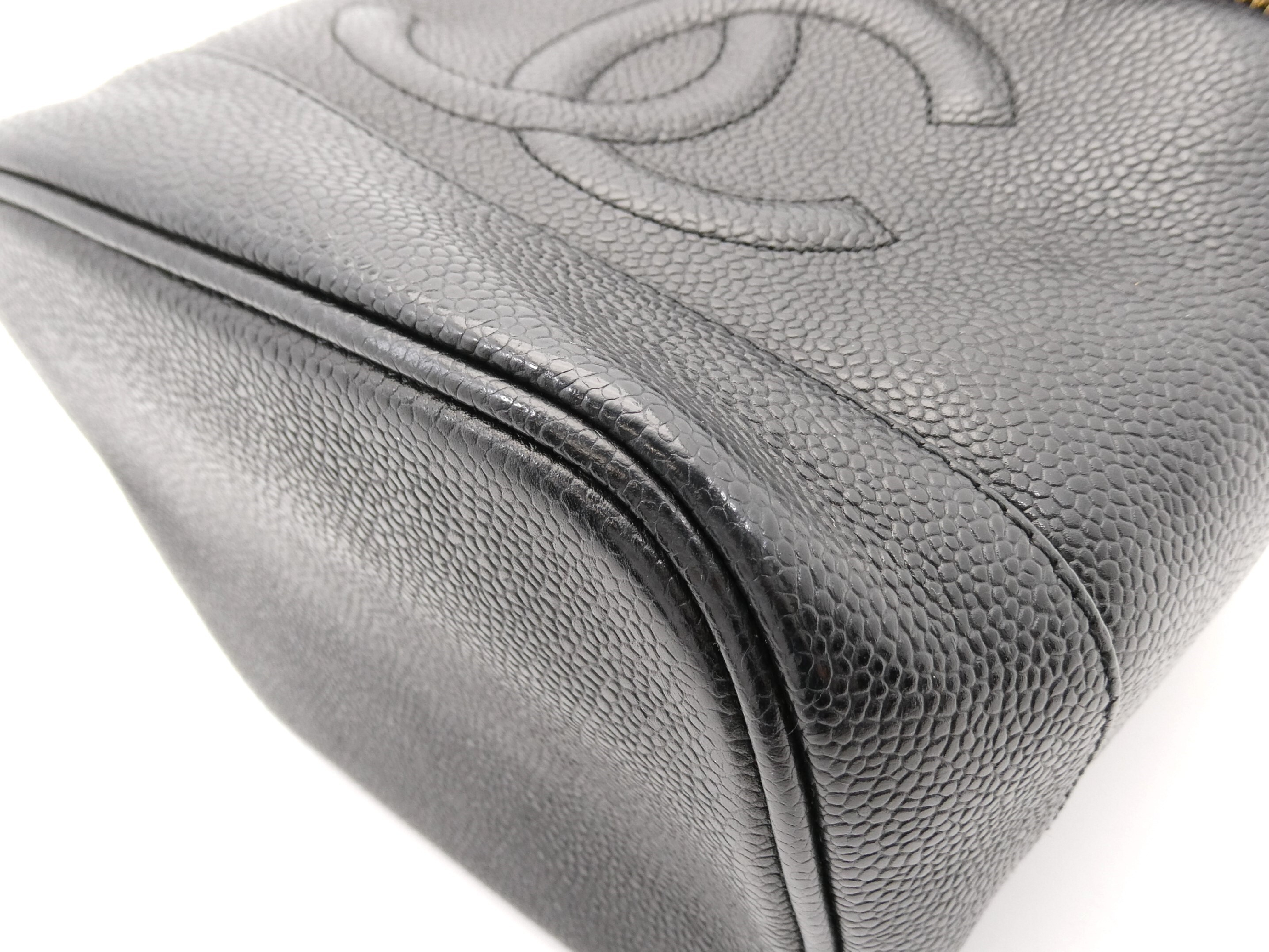 Caviar Skin Coco Mark Vanity Bag — view 10
