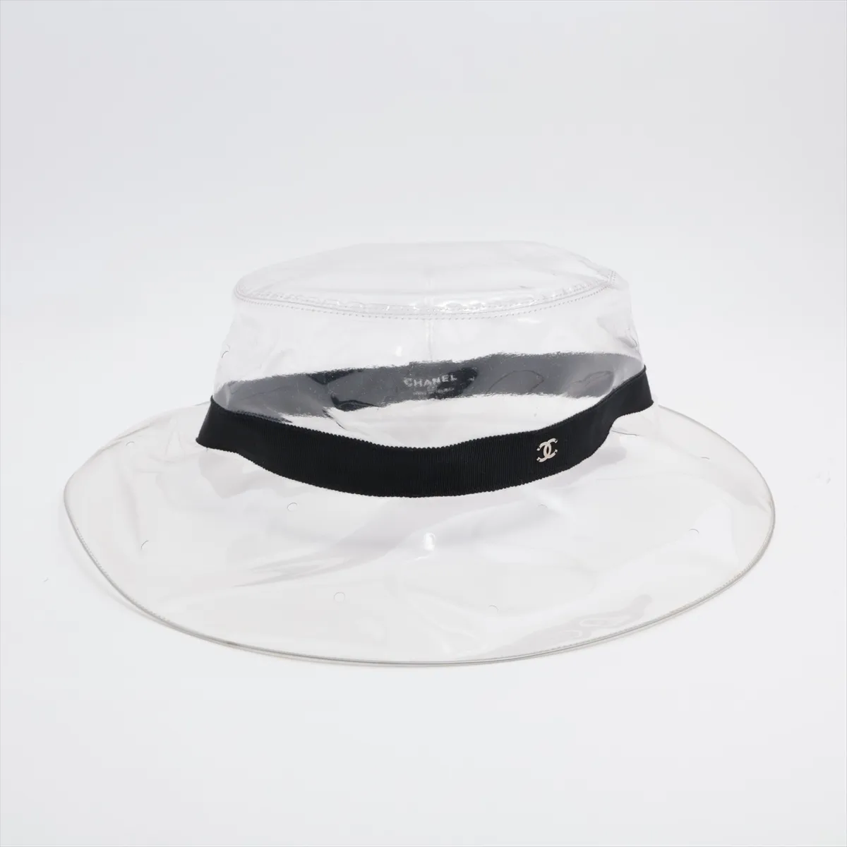 Coco Mark 18S Hat, Size L, Vinyl, Clear x Black, Perfume — view 2