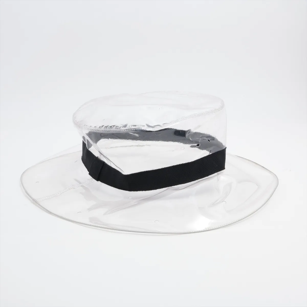 Coco Mark 18S Hat, Size L, Vinyl, Clear x Black, Perfume — view 3