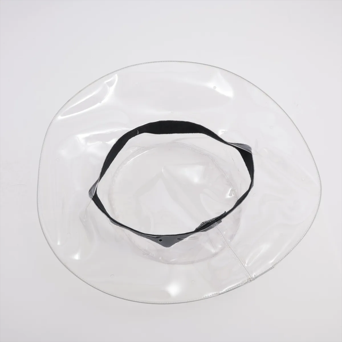 Coco Mark 18S Hat, Size L, Vinyl, Clear x Black, Perfume — view 4
