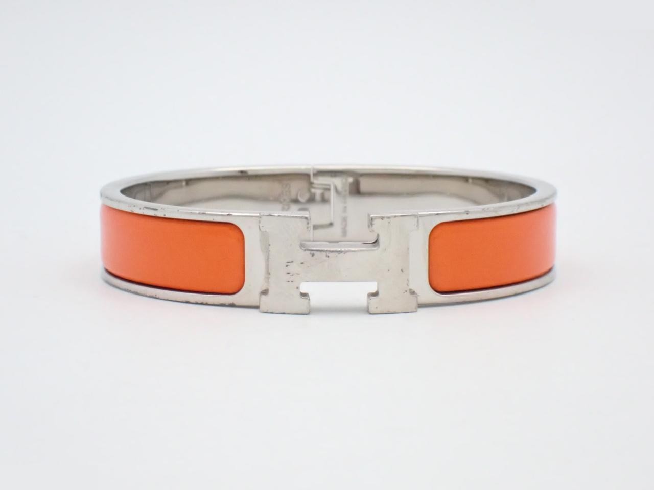 Bracelet, "Click H", Orange, Wrist circumference approx. 16cm